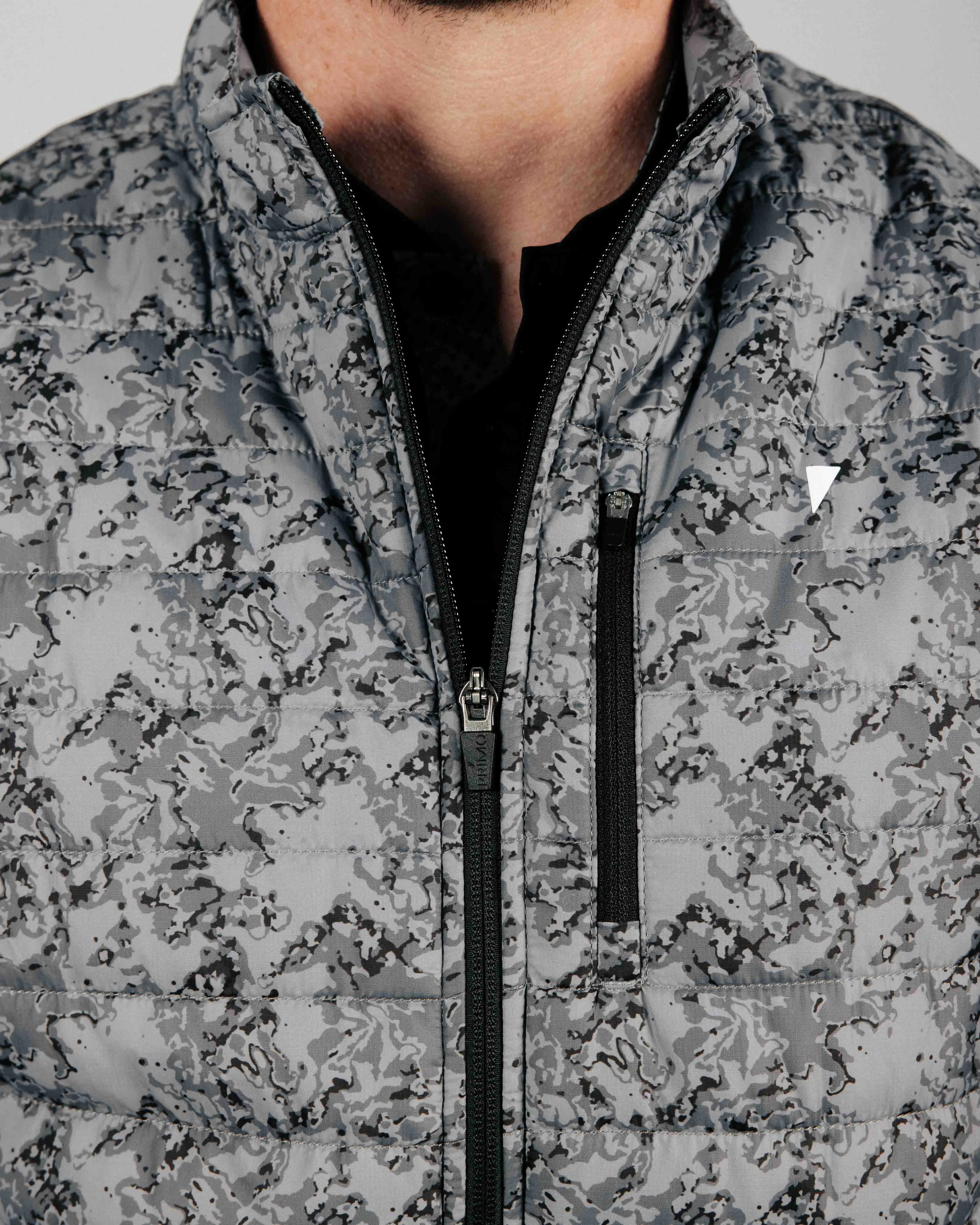 Marble Puff Vest,Men Top