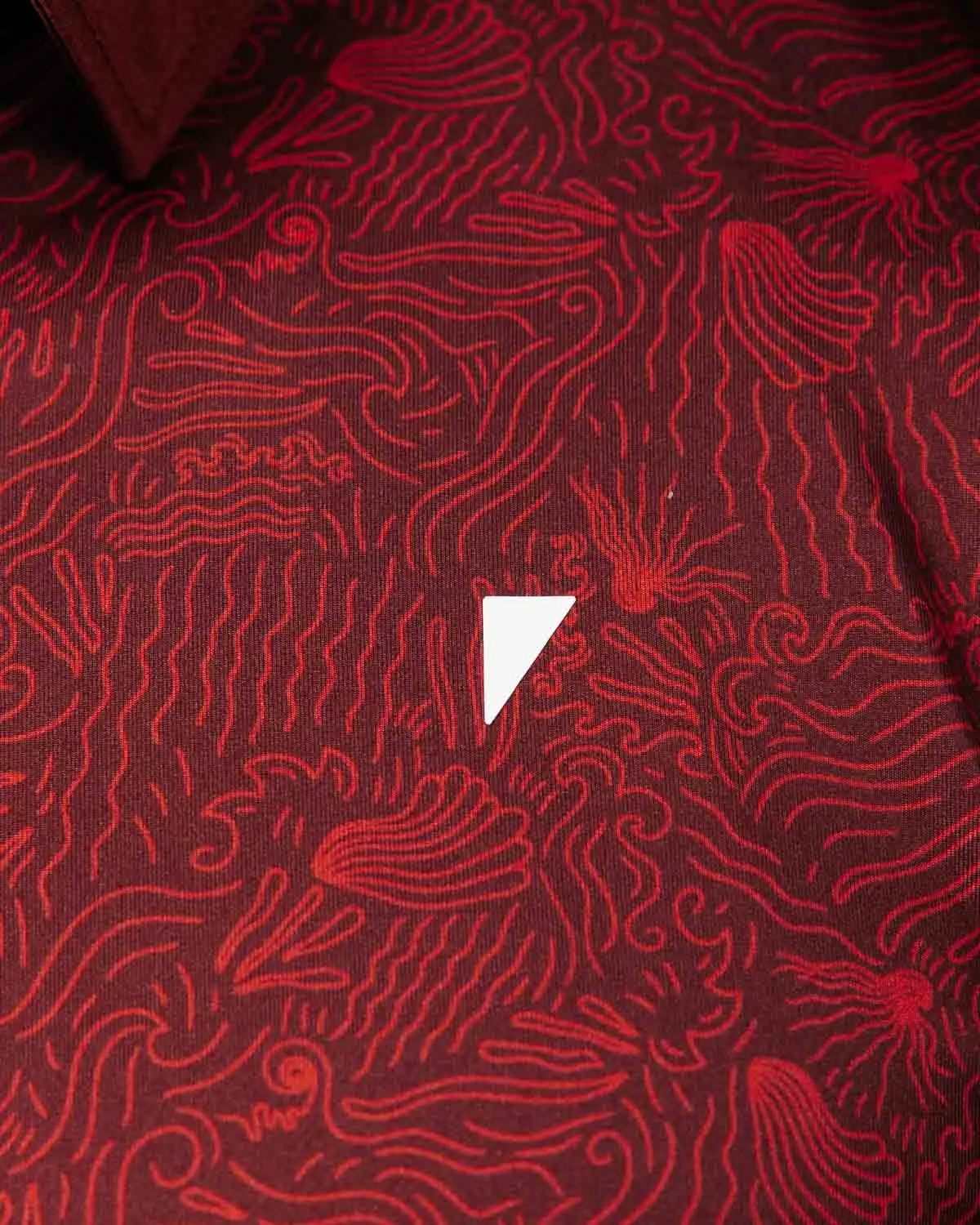 Maroon Ocean Spray Classic Polo,Men Top