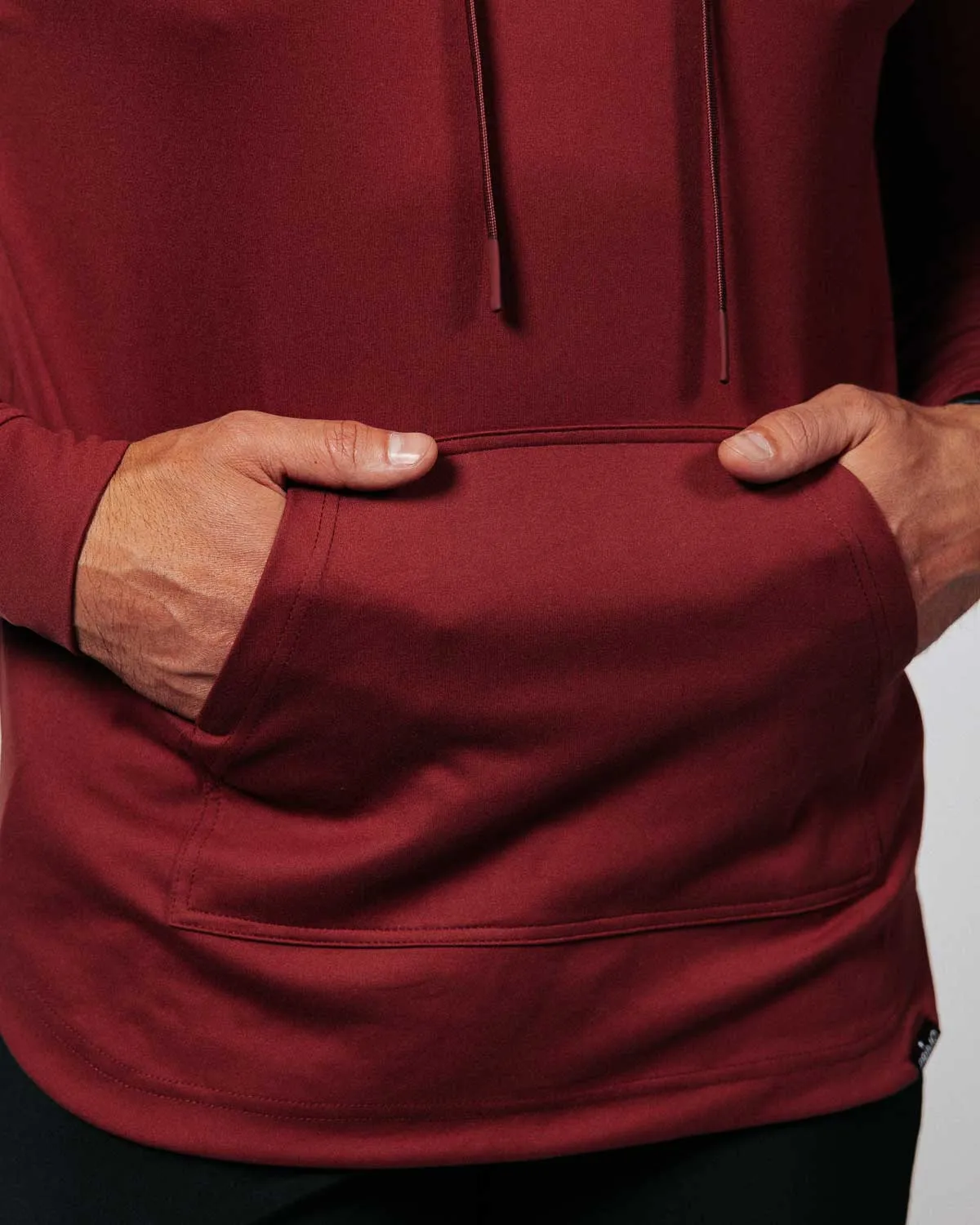 Maroon Ocean Spray Golf Hoodie,Men Top