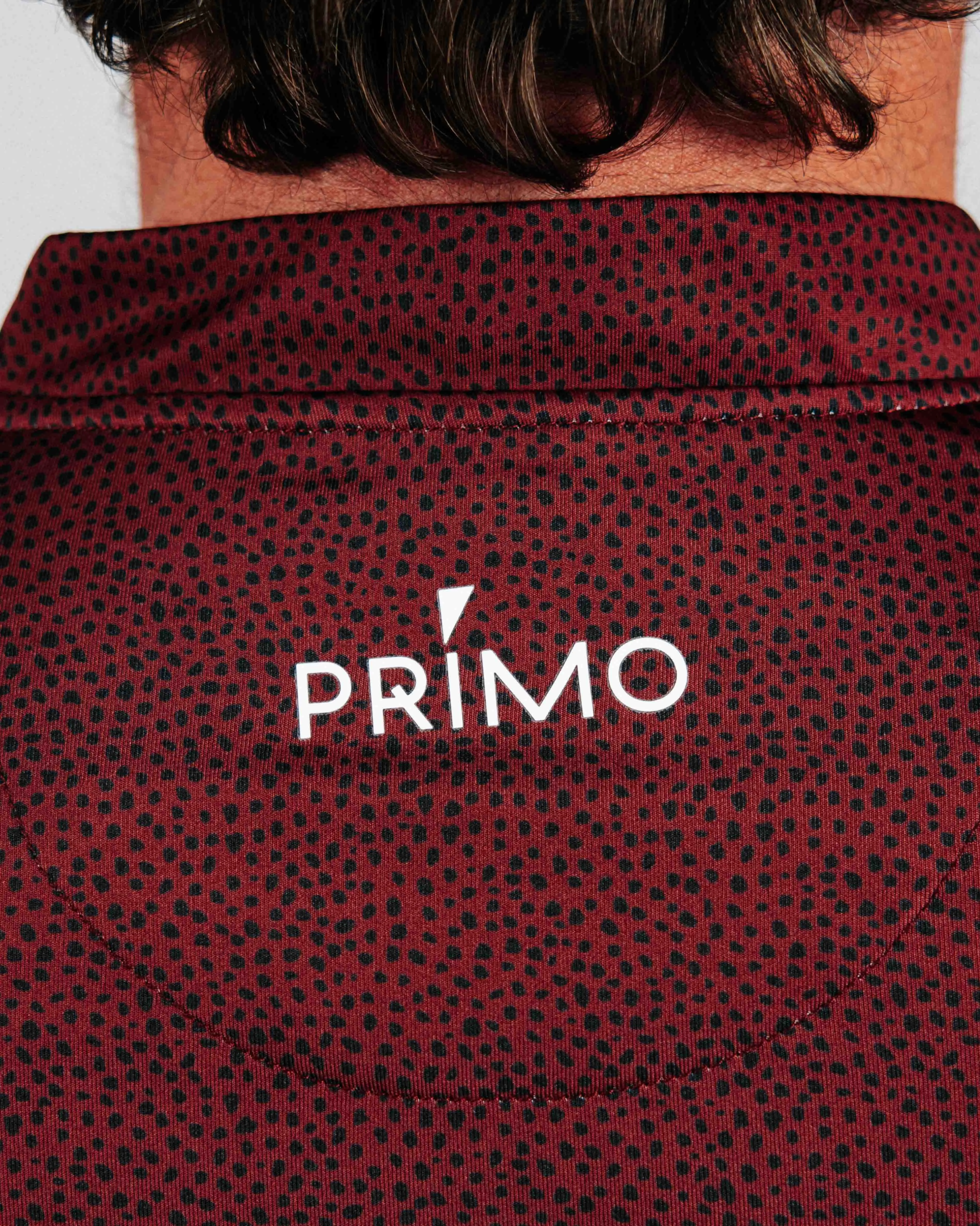 Maroon Pebble Blade Polo,Men Top