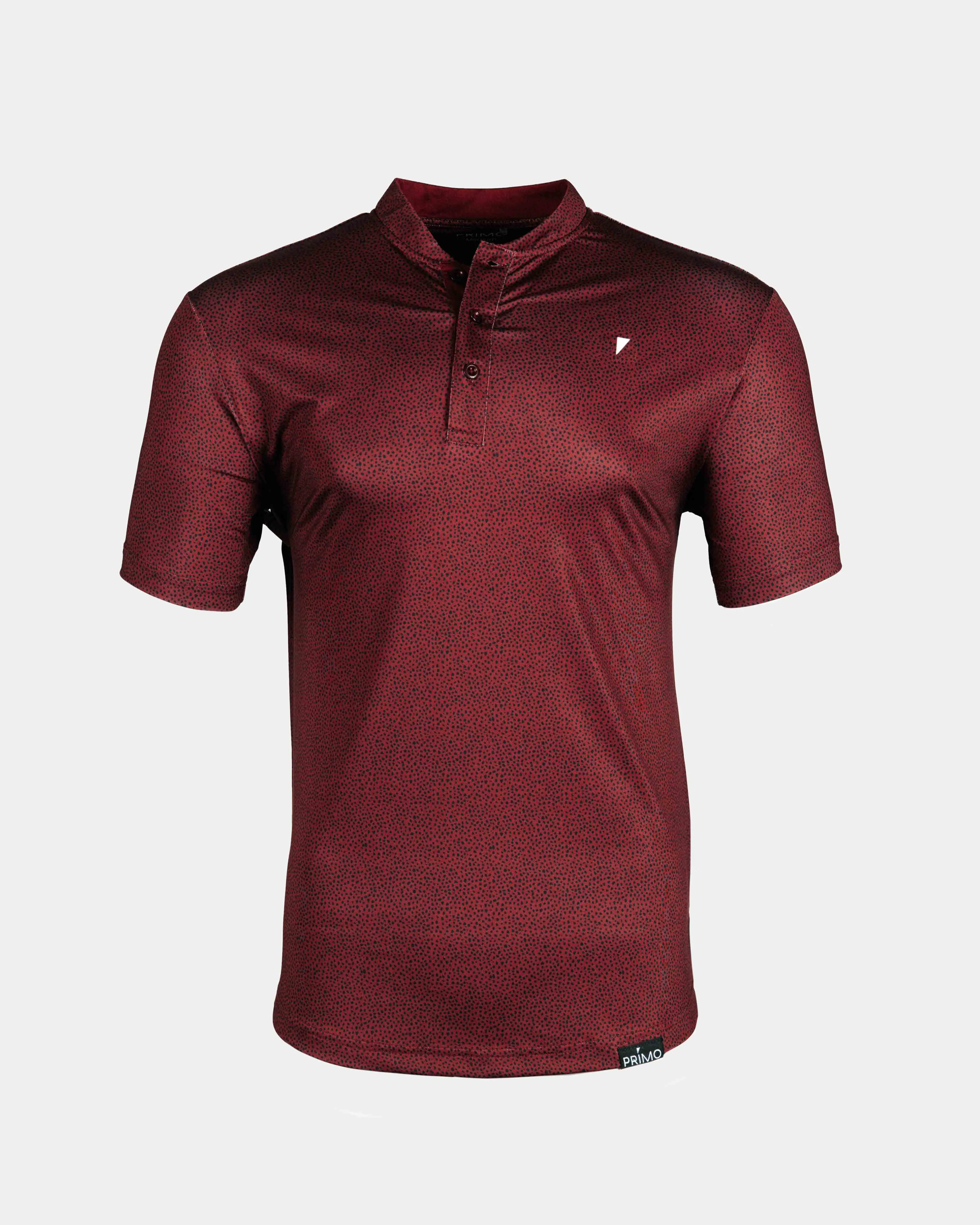 Maroon Pebble Blade Polo,Men Top