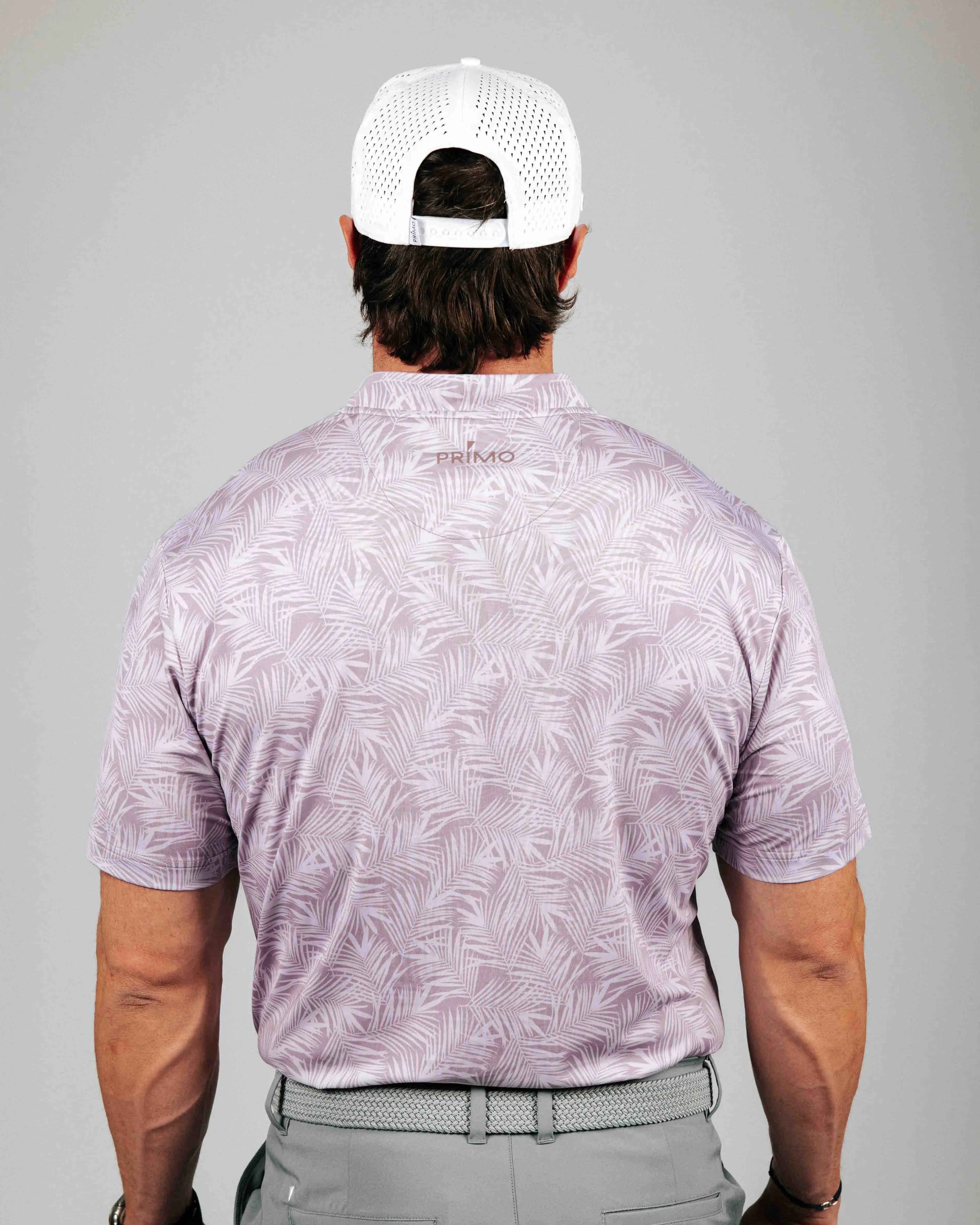 Mauve Islander Blade Polo,Men Top