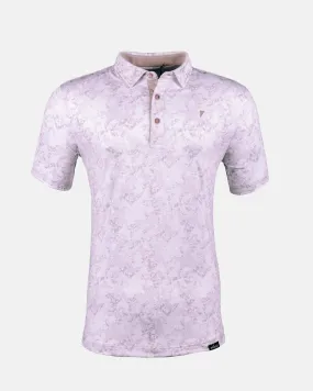 Mauve Marble Classic Polo,Men Top