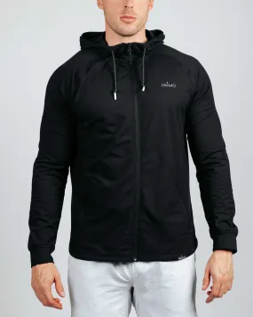 Men's Black Active Jacket,Men Top