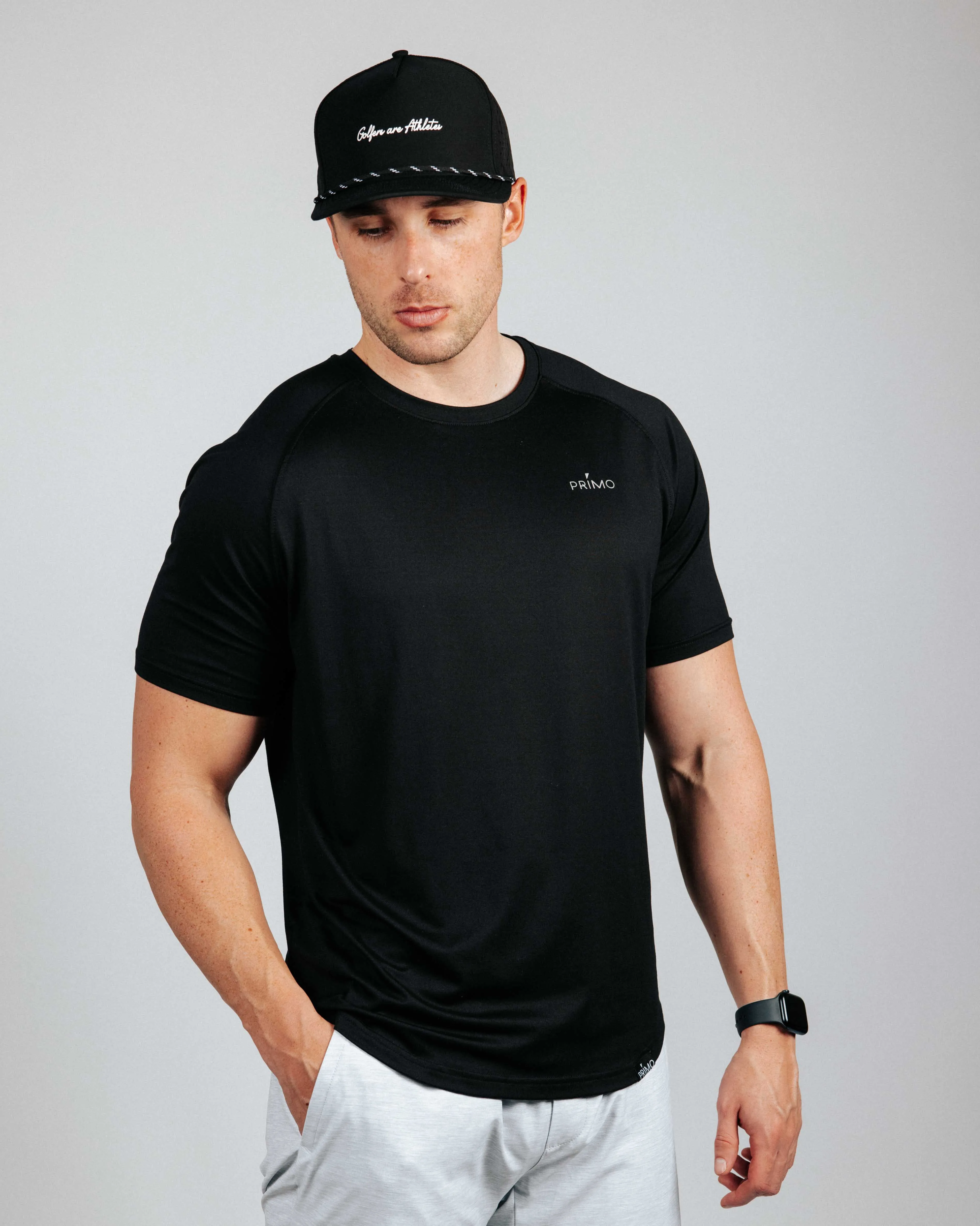 Men's Black Active Tee,Men Top