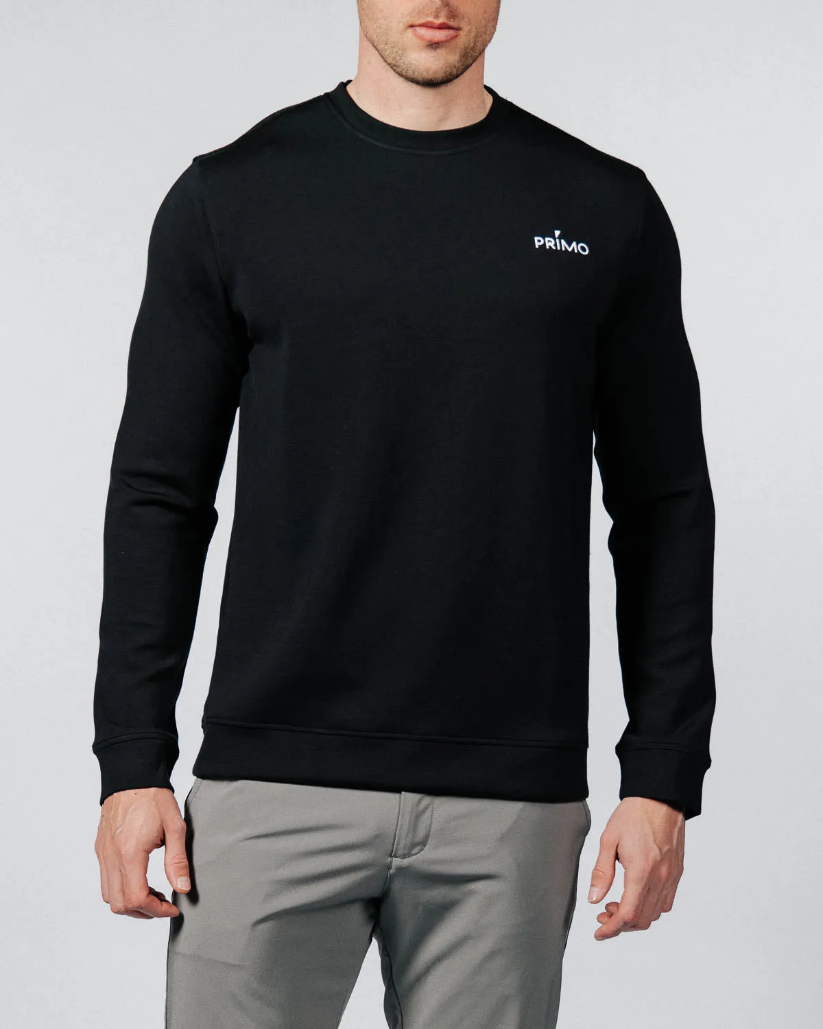 Men's Black Golf Crew Neck,Men Top