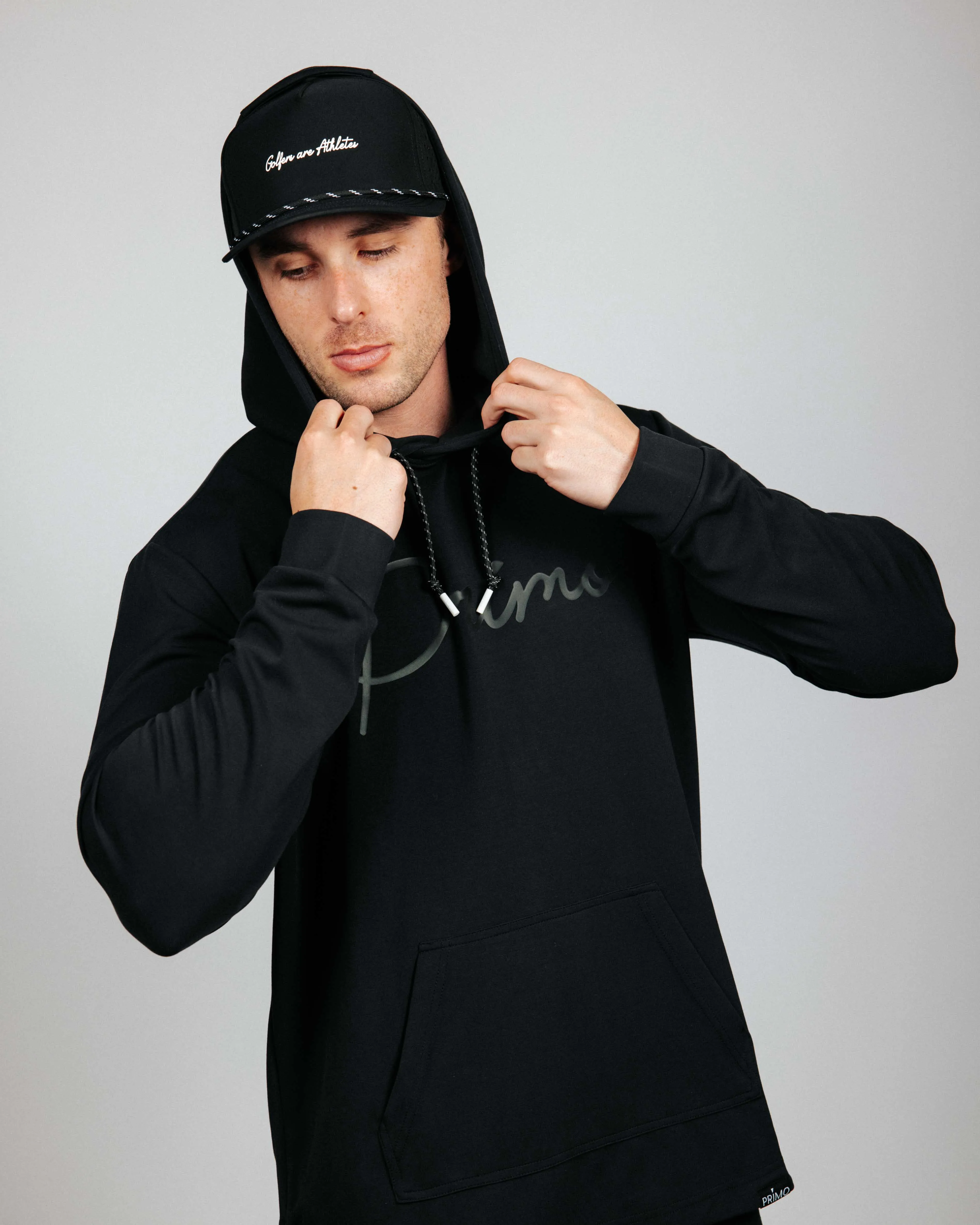 Men's Black Recovery Hoodie,Men Top