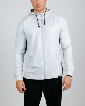 Men's Light Gray Active Jacket,Men Top