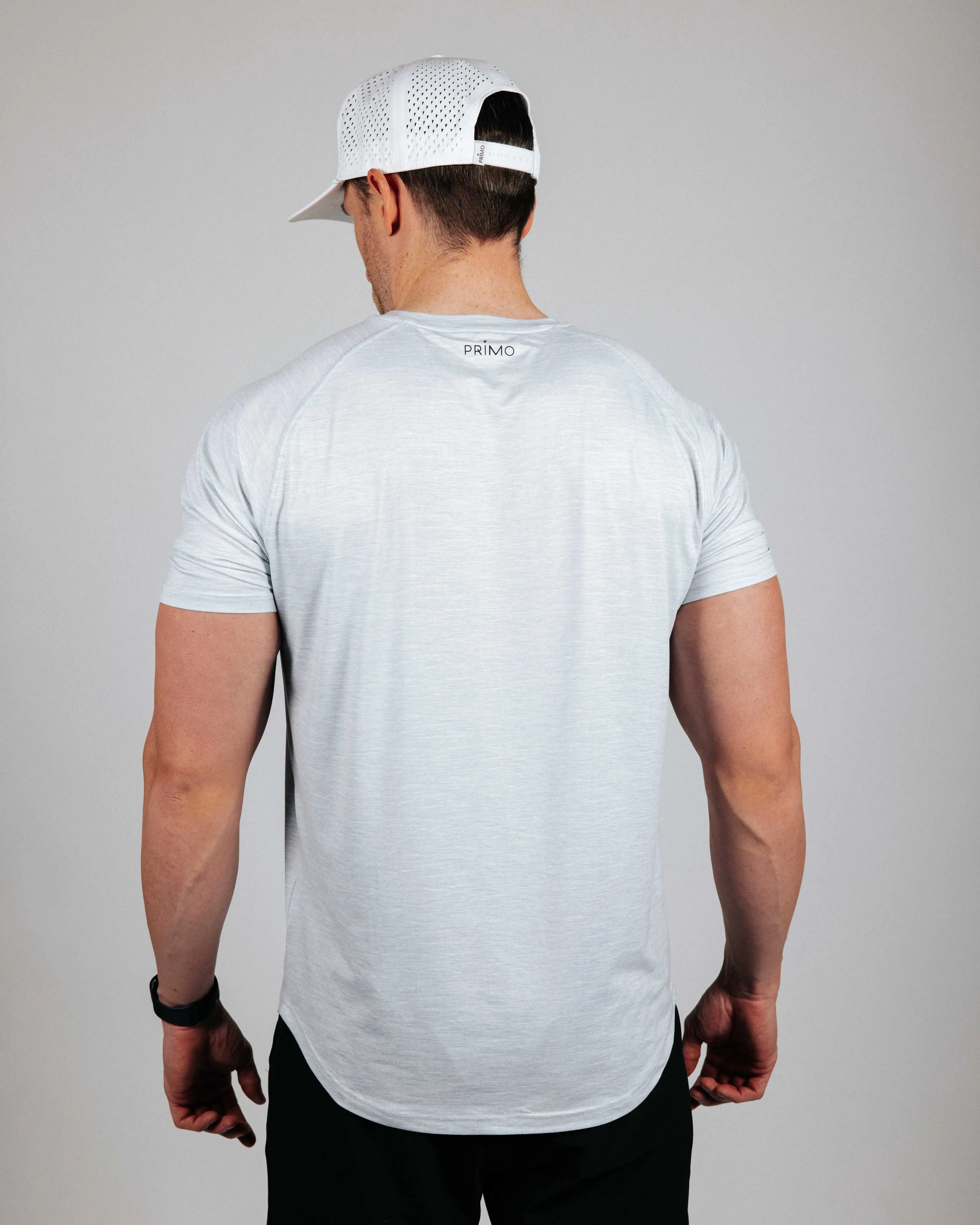 Men's Light Gray Active Tee,Men Top