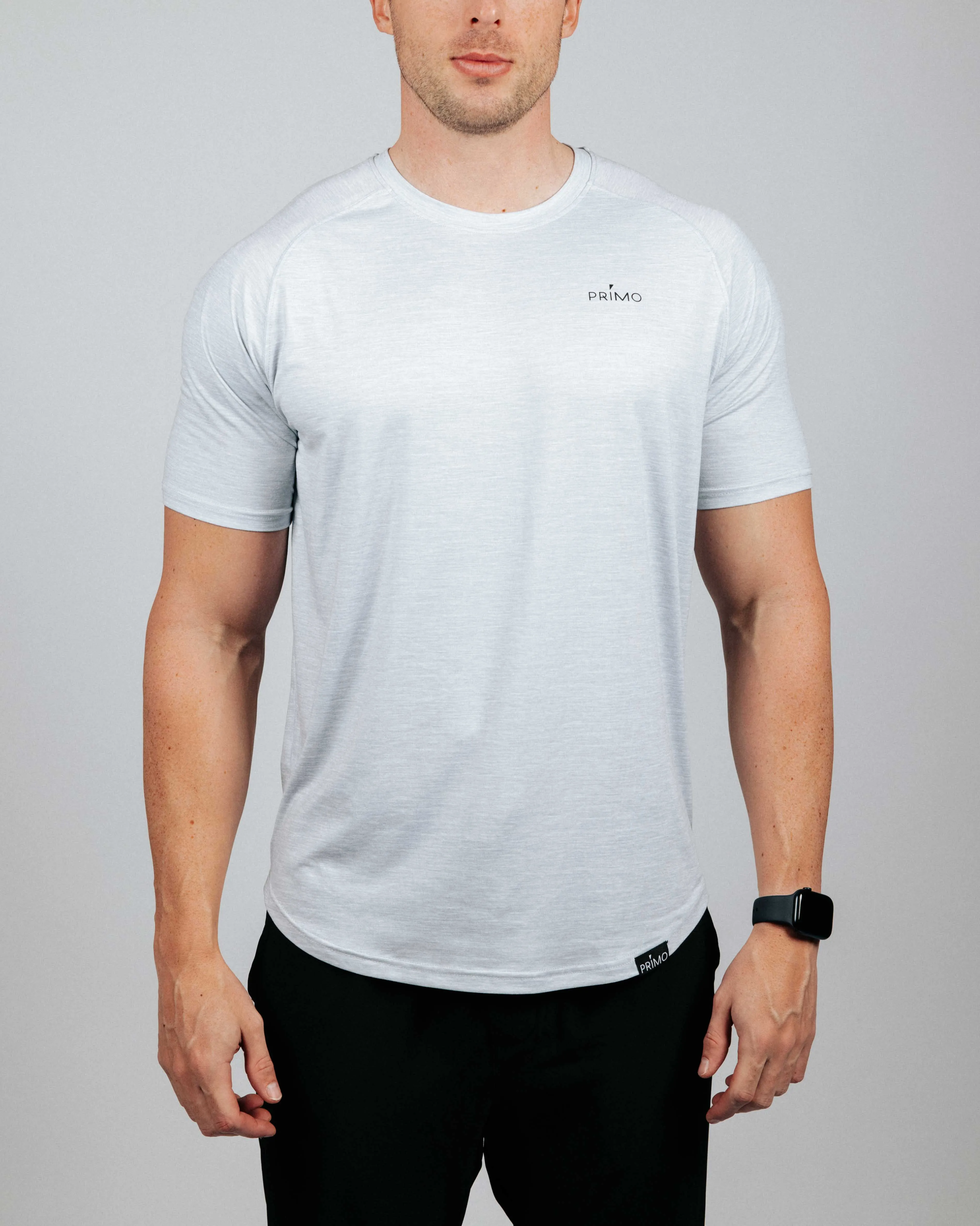 Men's Light Gray Active Tee,Men Top
