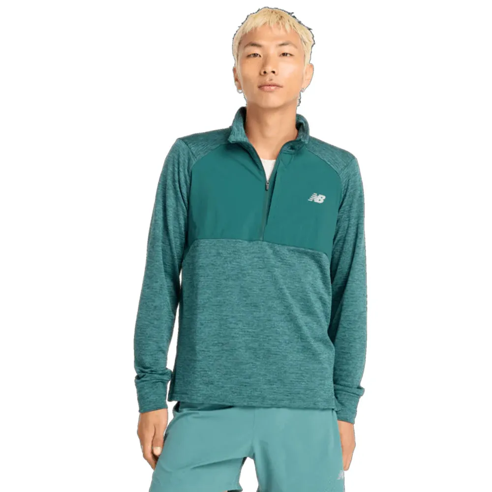 Men's New Balance Athletics Heat Grid 1/2 Zip,Sale