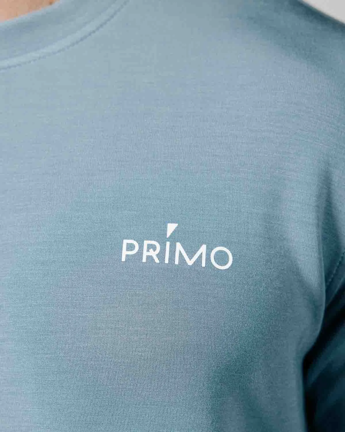Men's Stone Blue Golf Crew Neck,Men Top