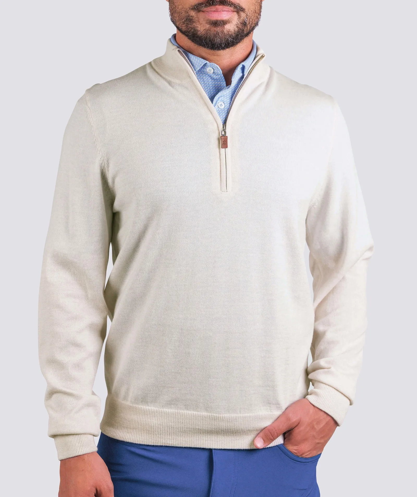 Merino Quarter-Zip Sweater