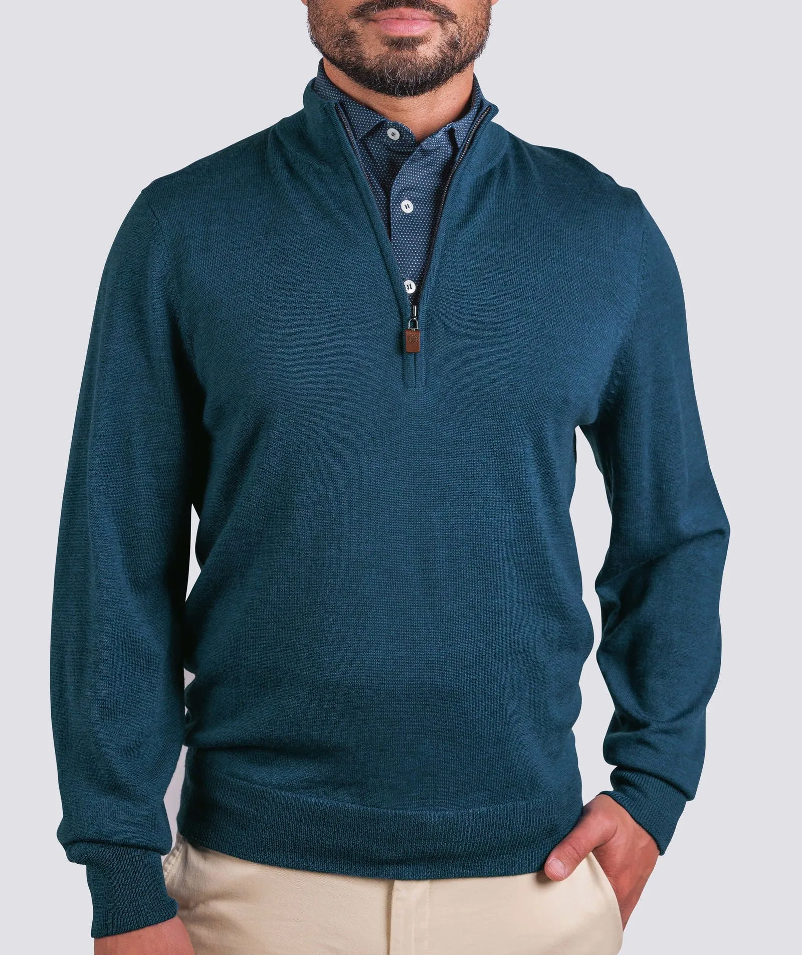 Merino Quarter-Zip Sweater