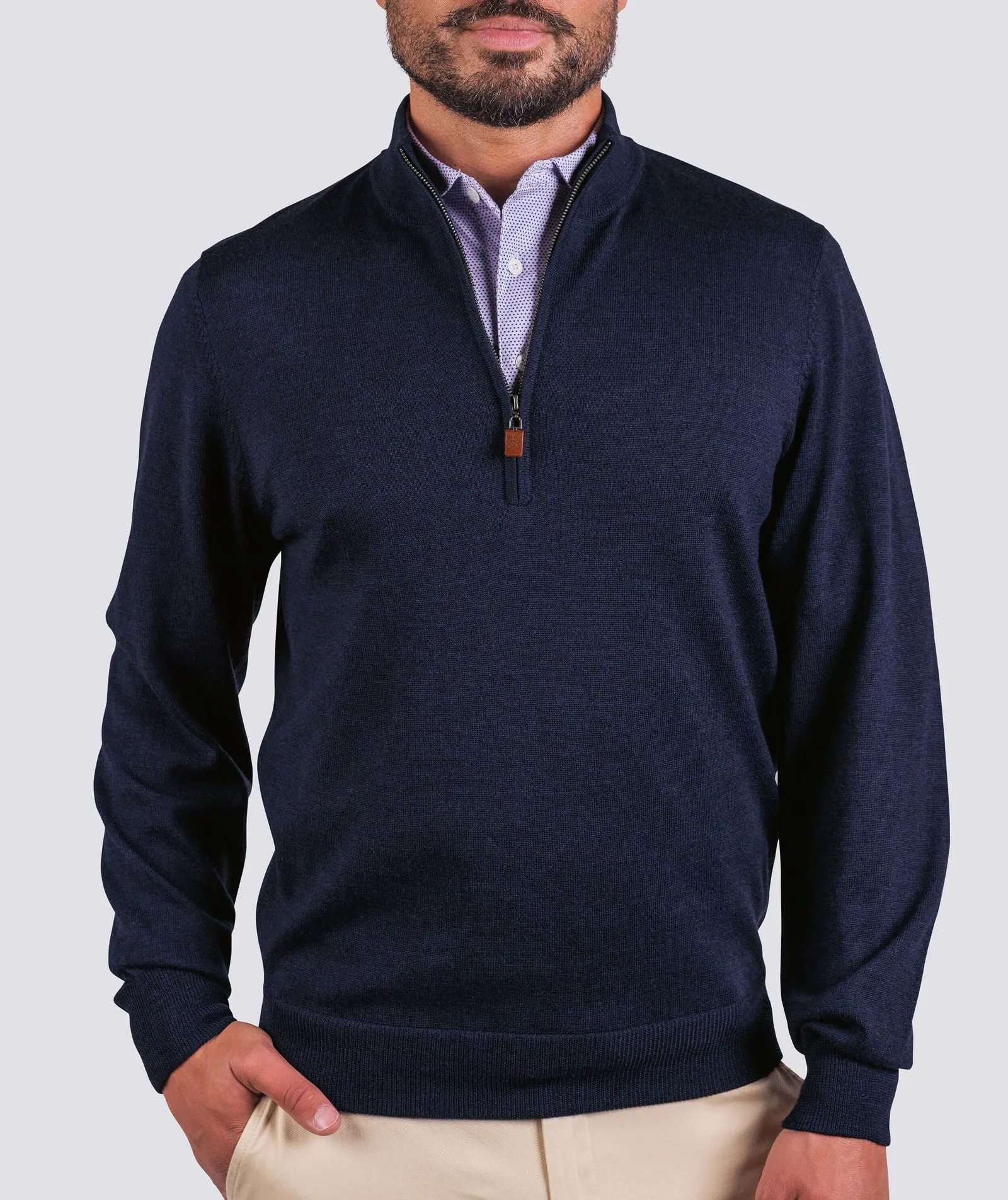 Merino Quarter-Zip Sweater