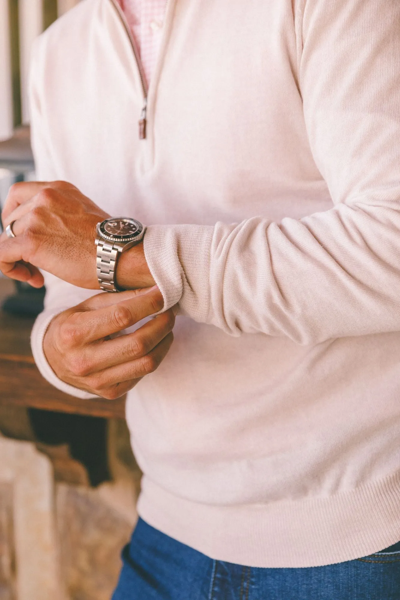 Merino Quarter-Zip Sweater