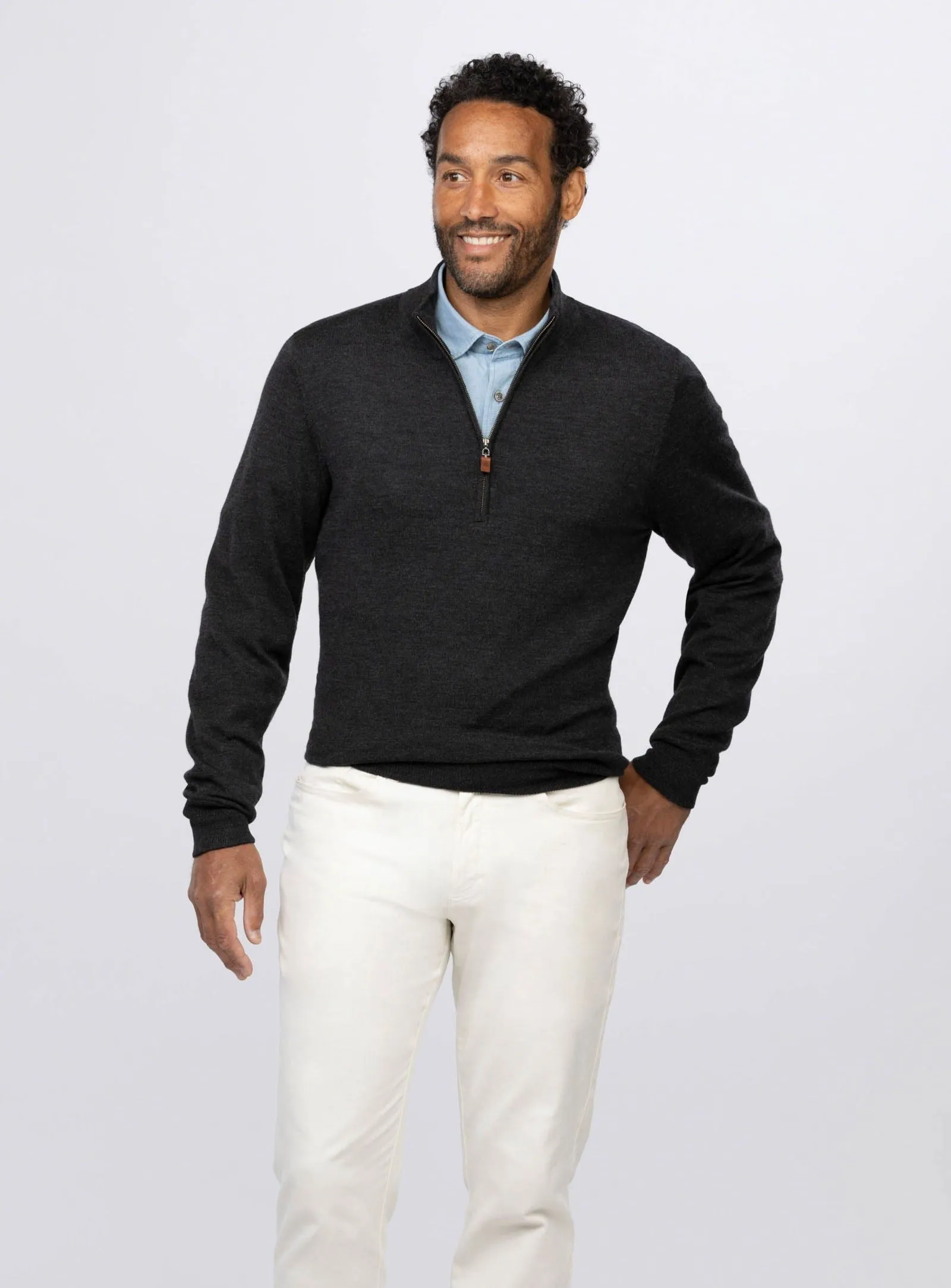 Merino Quarter-Zip Sweater
