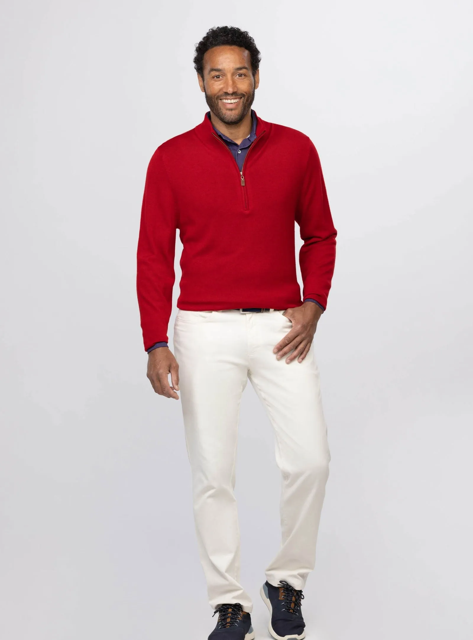 Merino Quarter-Zip Sweater