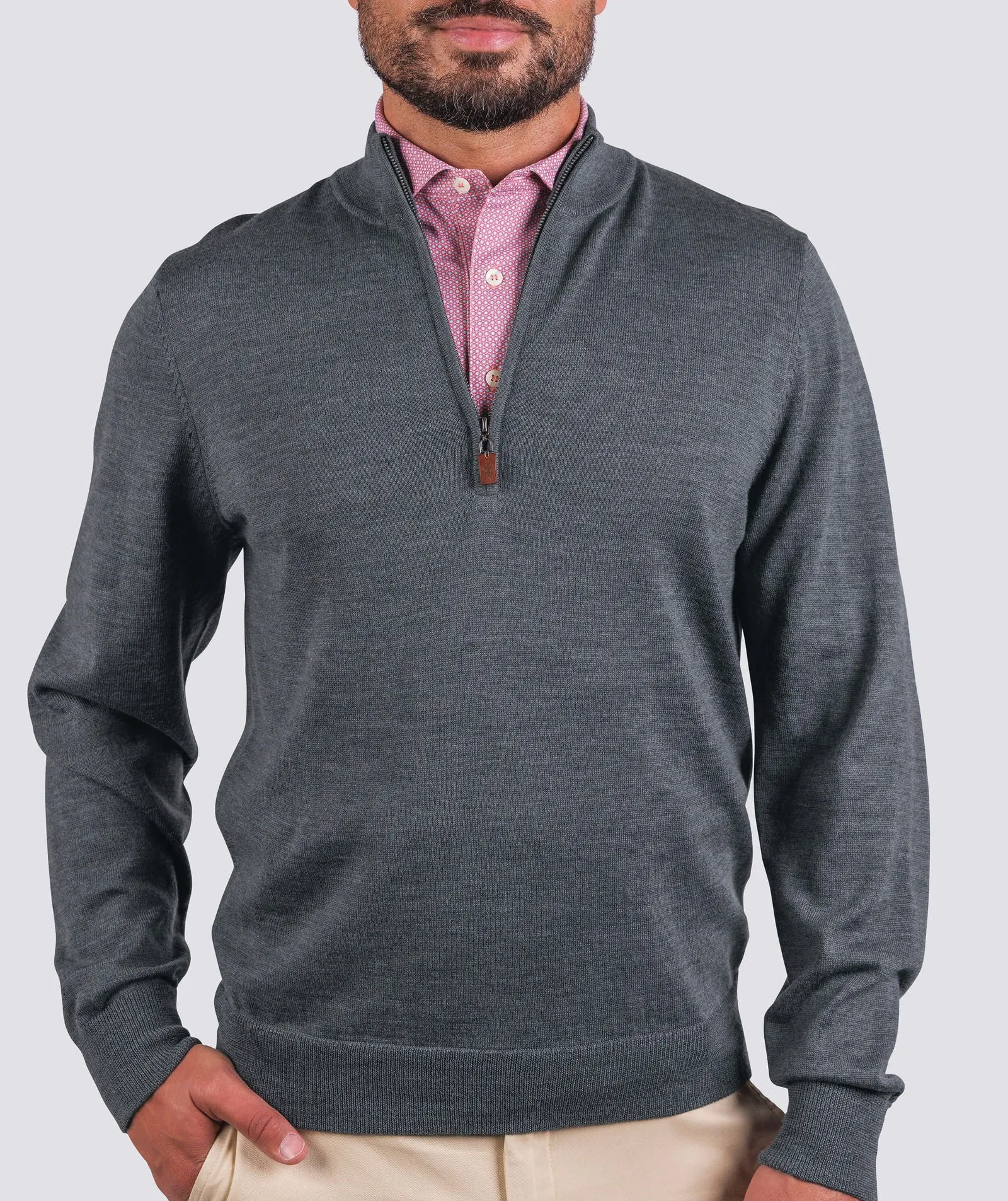 Merino Quarter-Zip Sweater