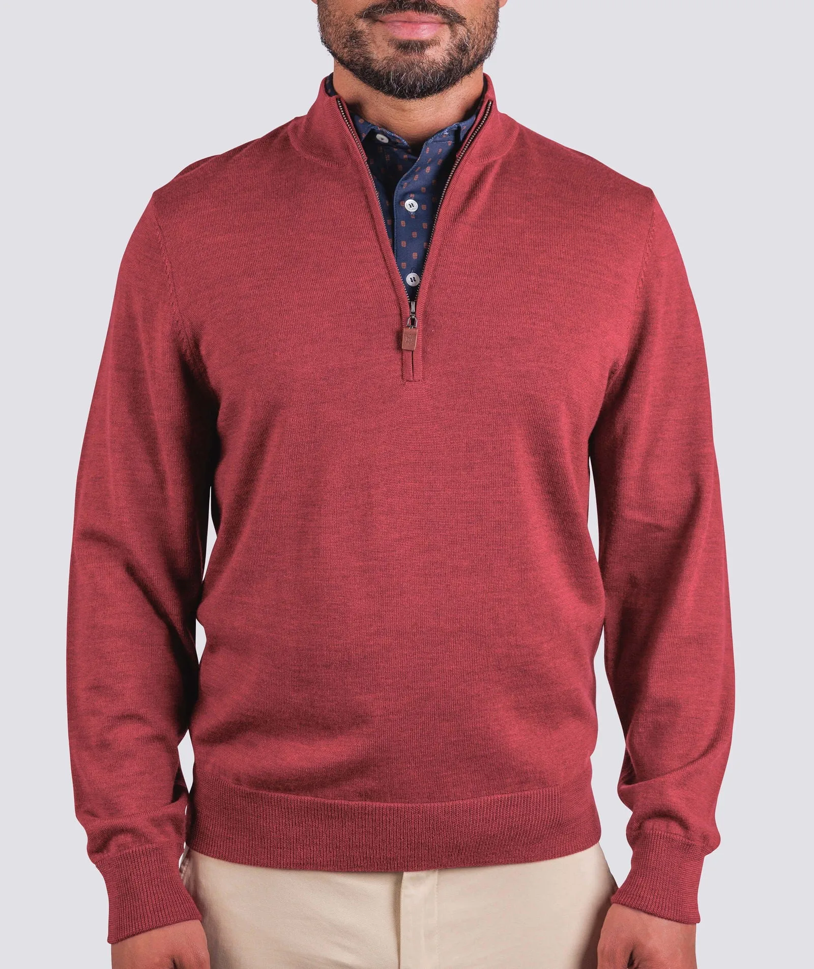 Merino Quarter-Zip Sweater