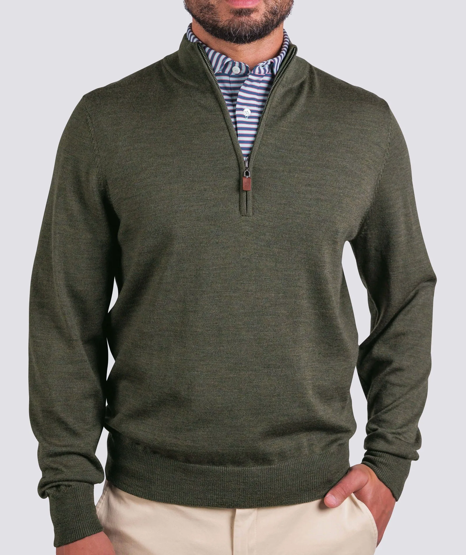 Merino Quarter-Zip Sweater