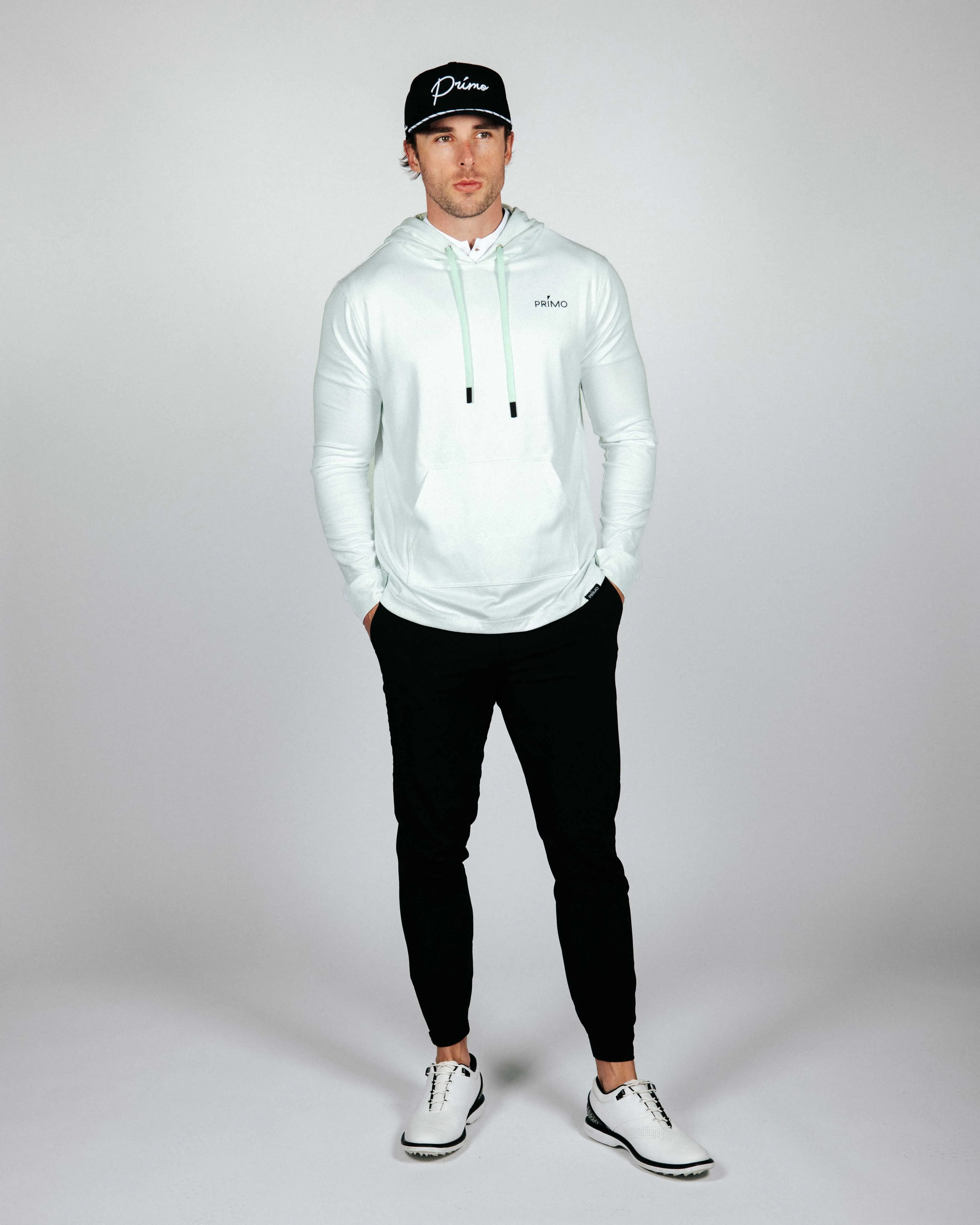 Mint Pebble Golf Hoodie,Men Top