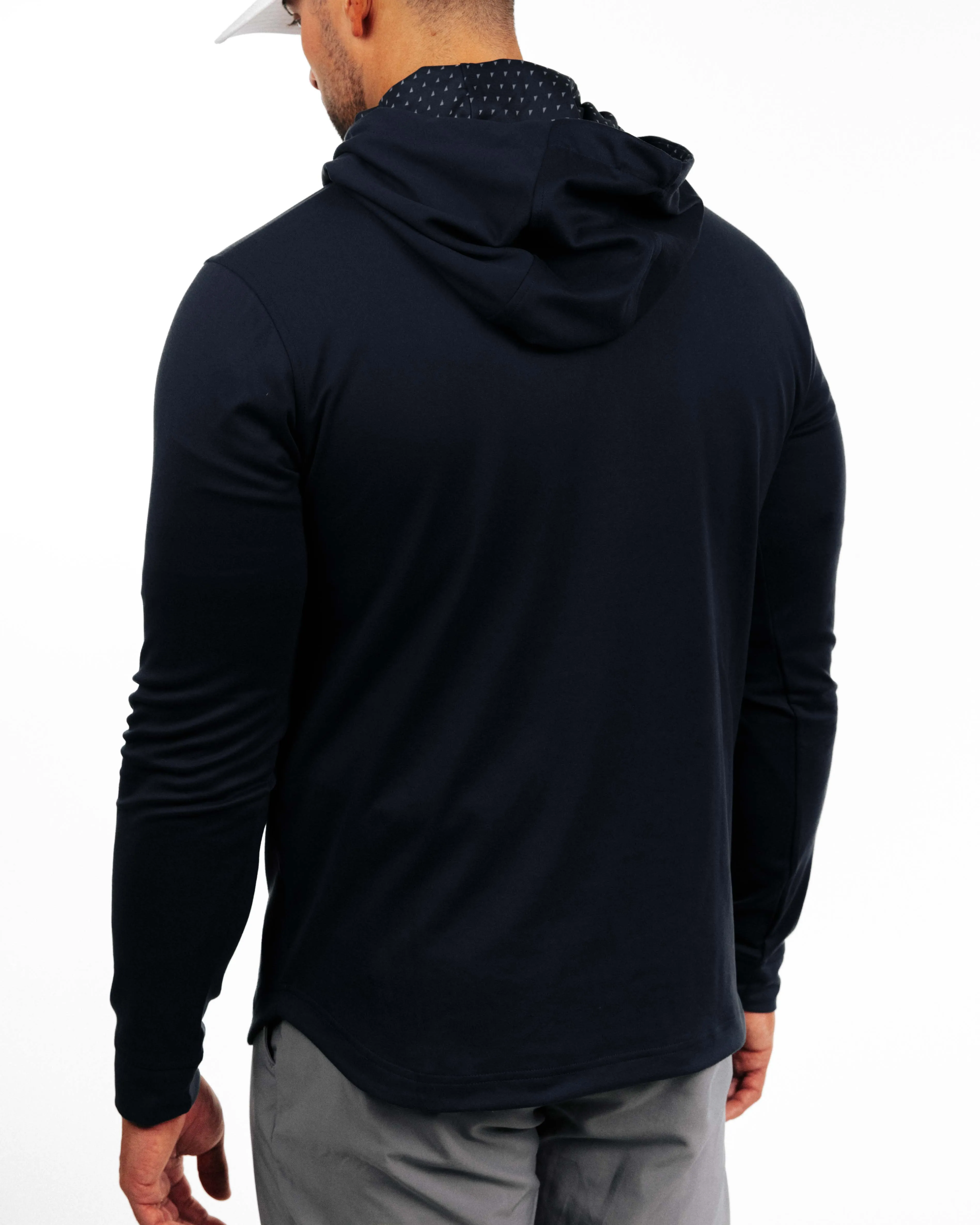 Navy Golf Hoodie,Men Top