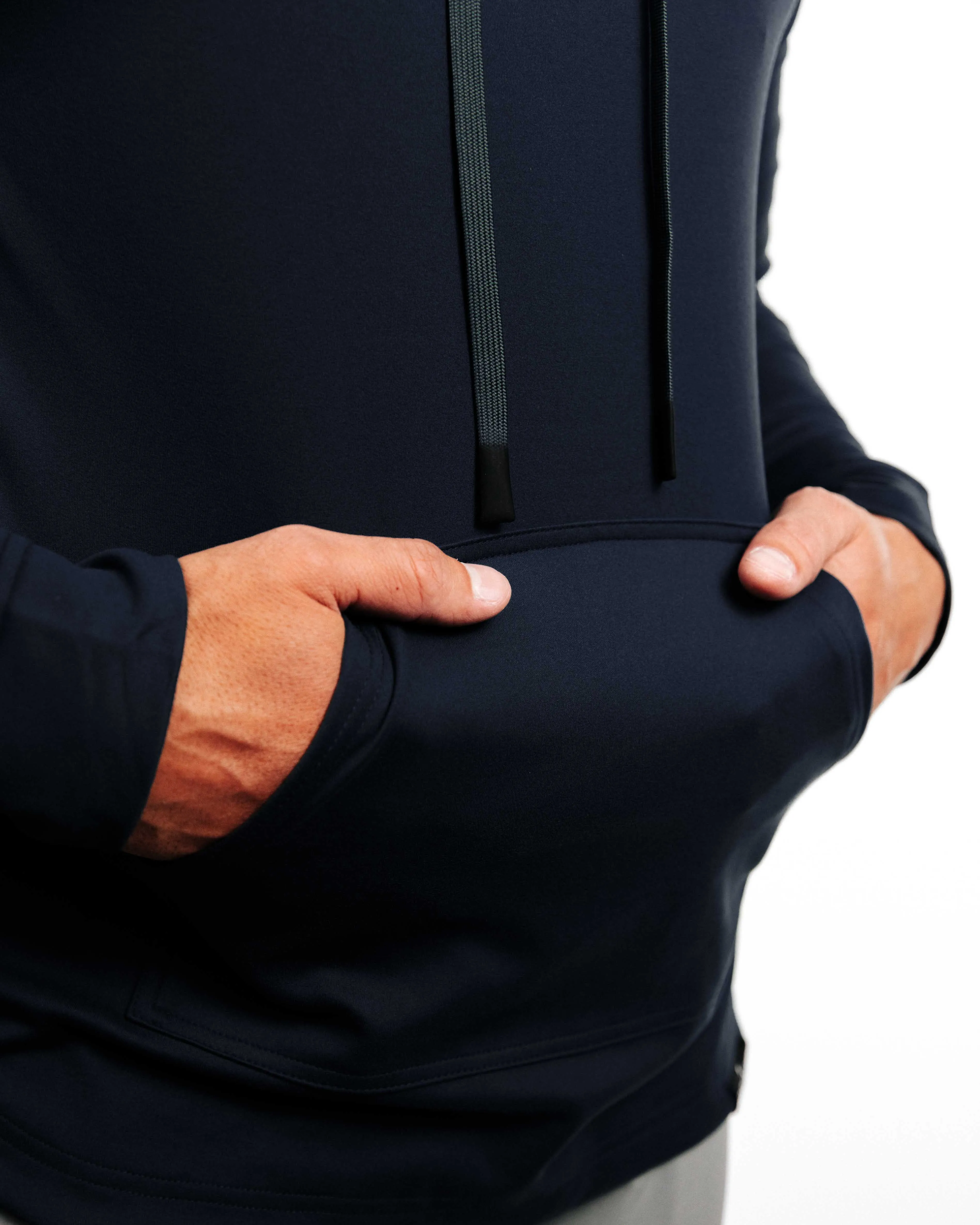 Navy Golf Hoodie,Men Top