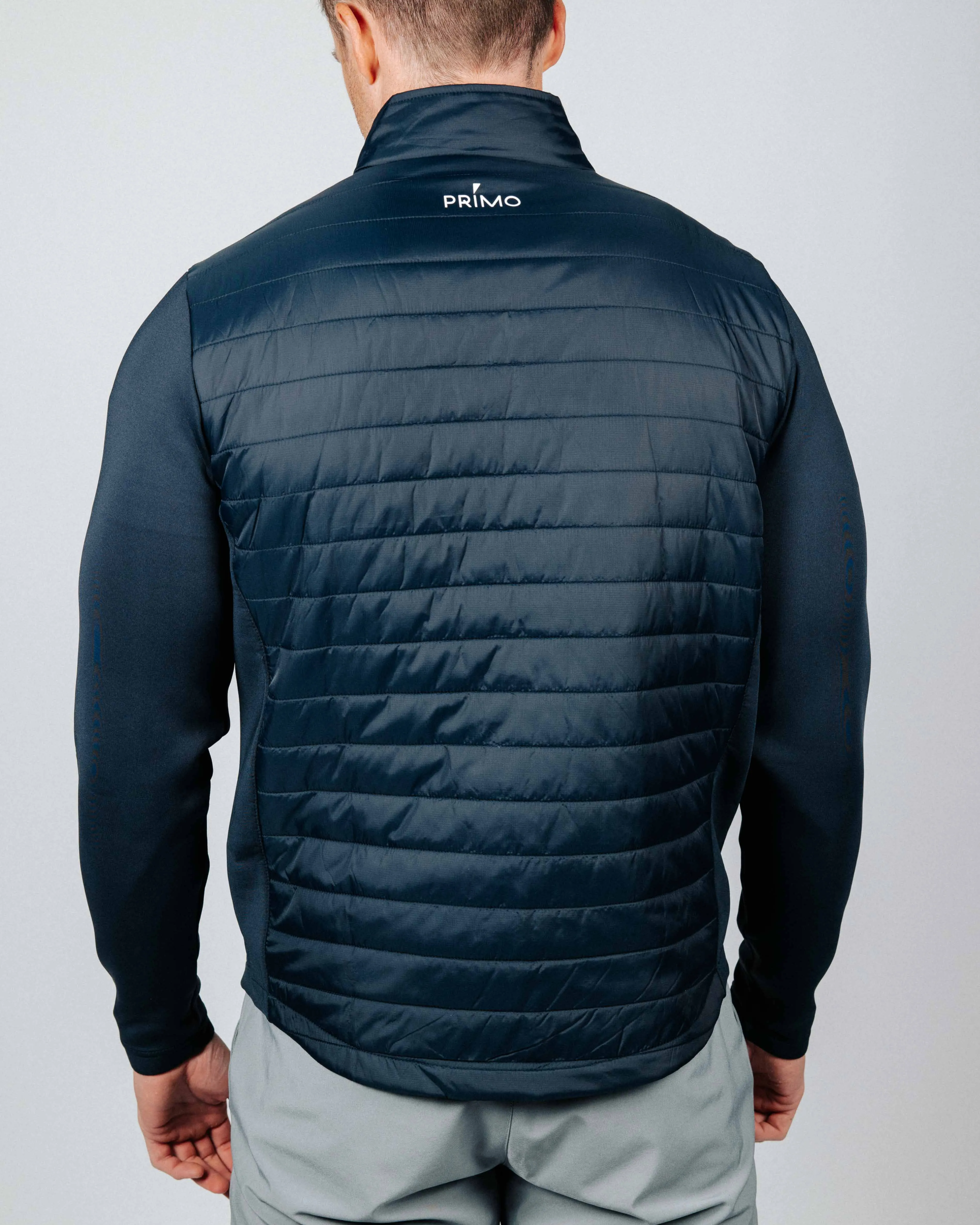 Navy Hybrid Jacket,Men Top