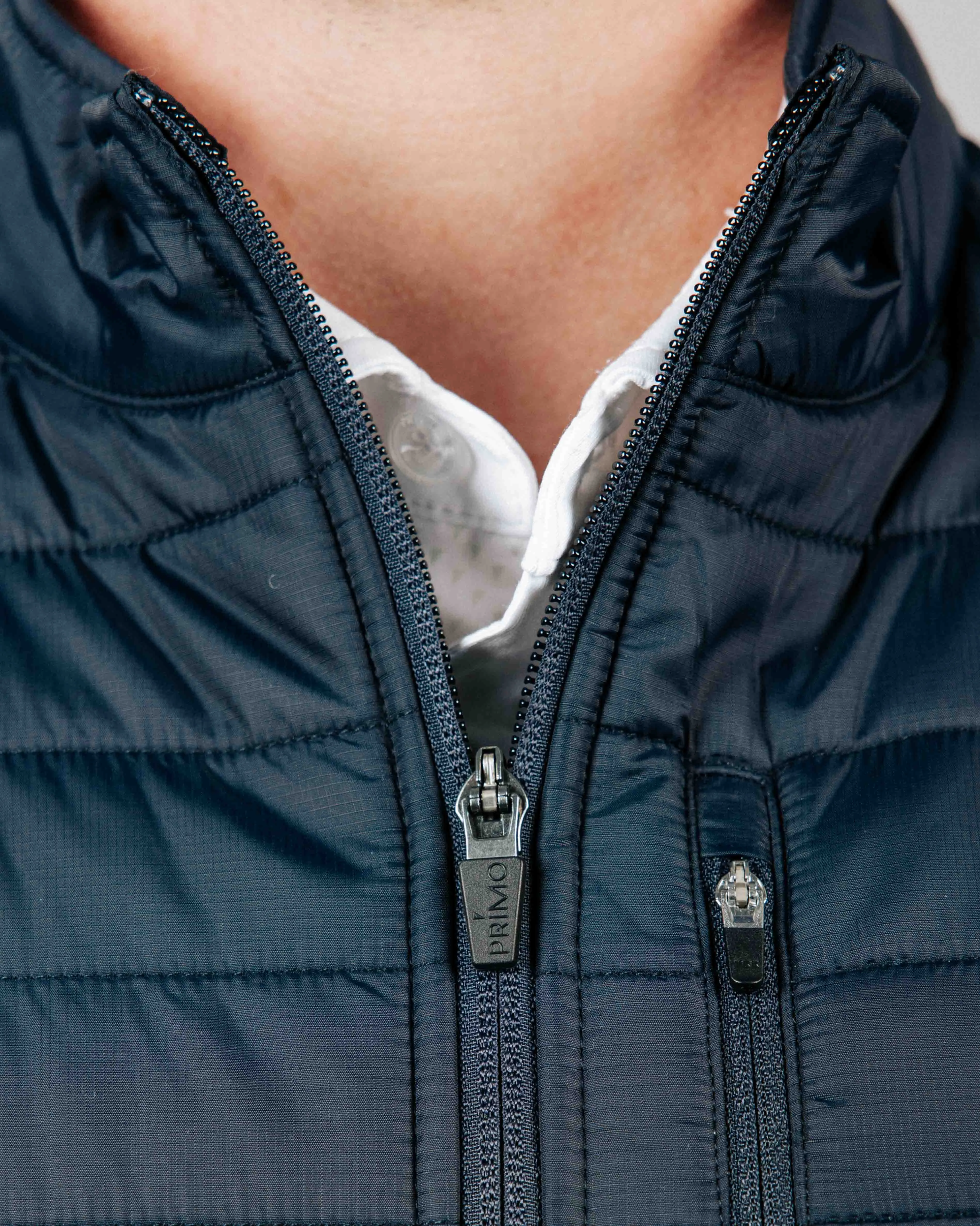 Navy Hybrid Jacket,Men Top