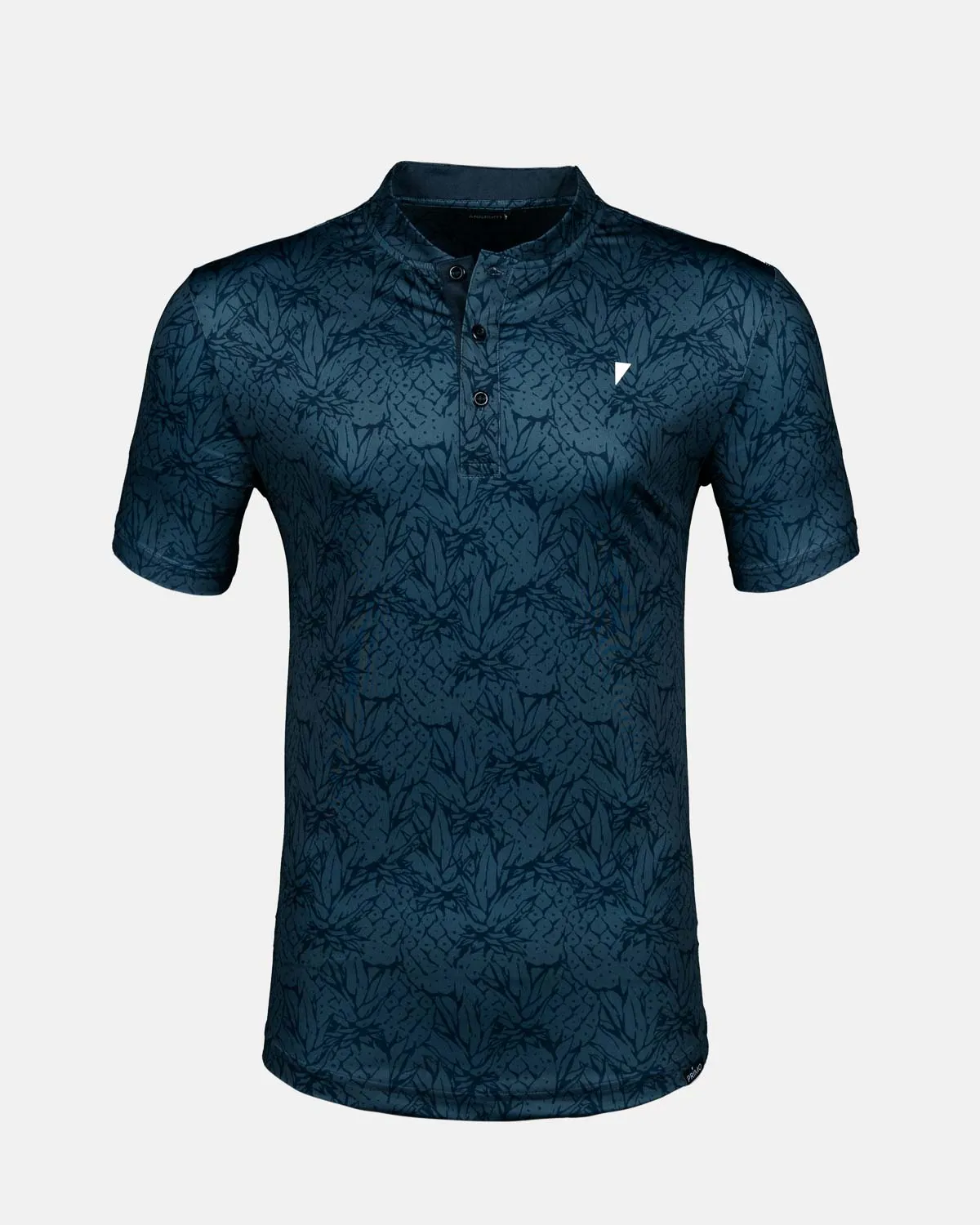 Navy Pineapple Blade Polo,Men Top