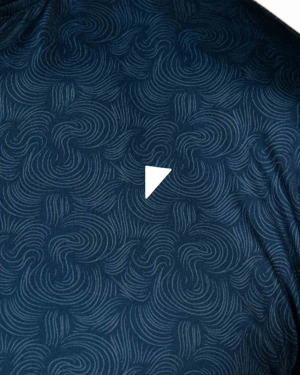 Navy Swirl Blade Polo,Men Top