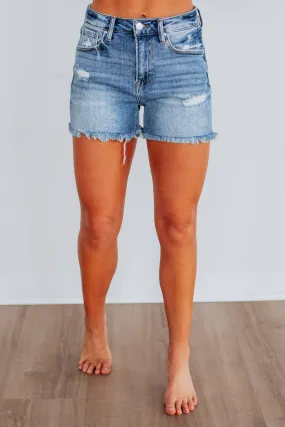 Nora Risen Shorts - Medium Wash