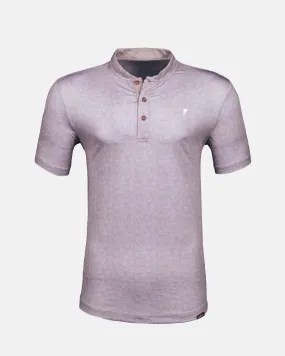 Oyster Pink Swirl Blade Polo,Men Top