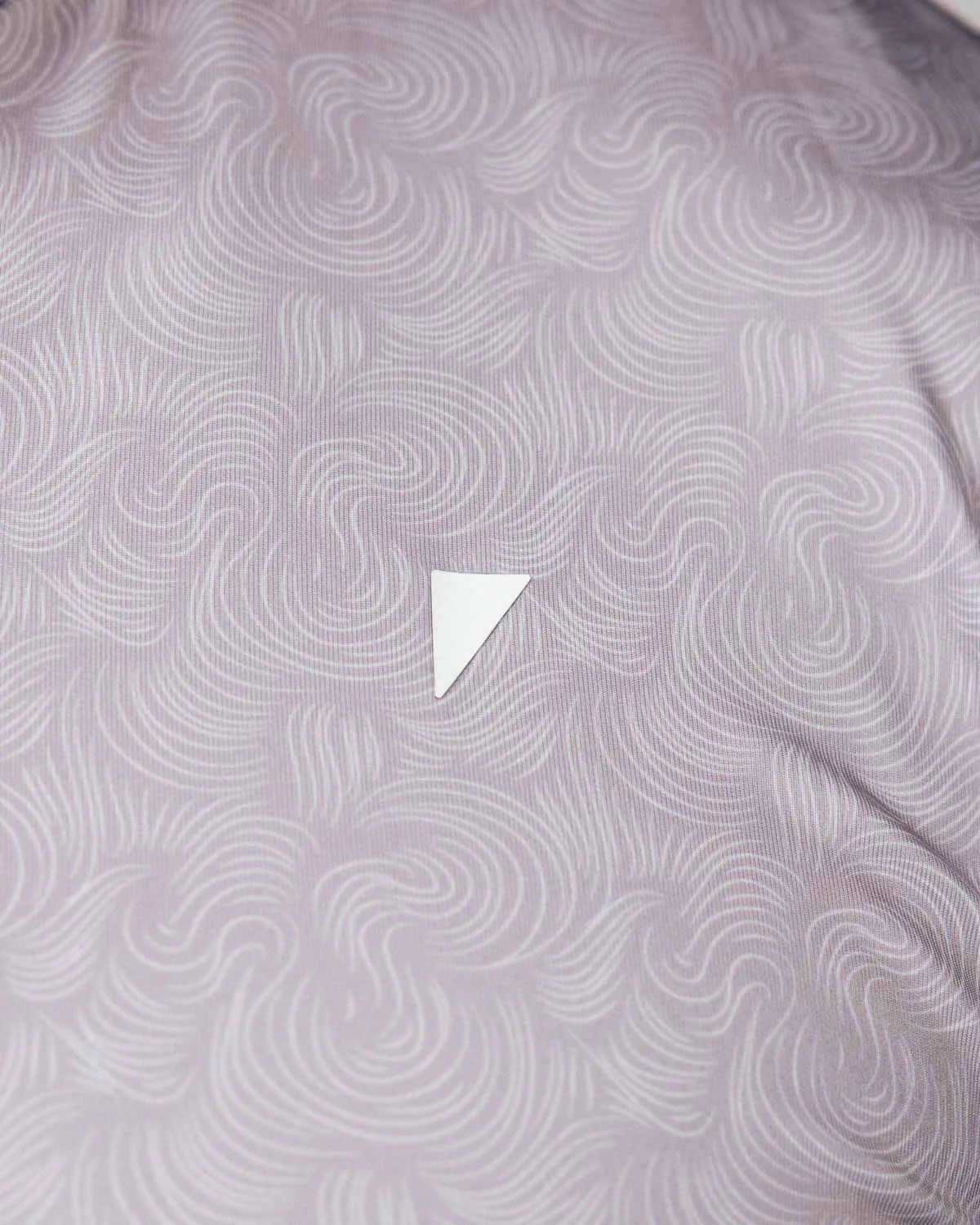 Oyster Pink Swirl Blade Polo,Men Top