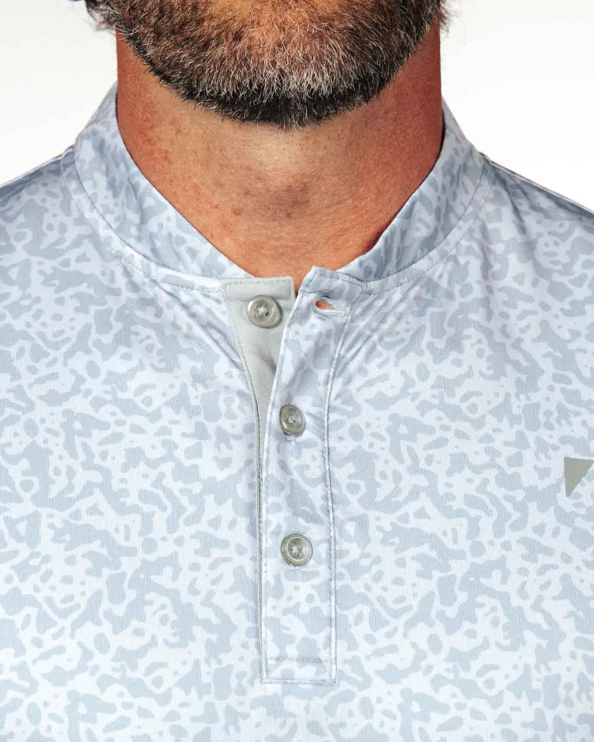 Pale Gray First Cut Blade Polo,Men Top