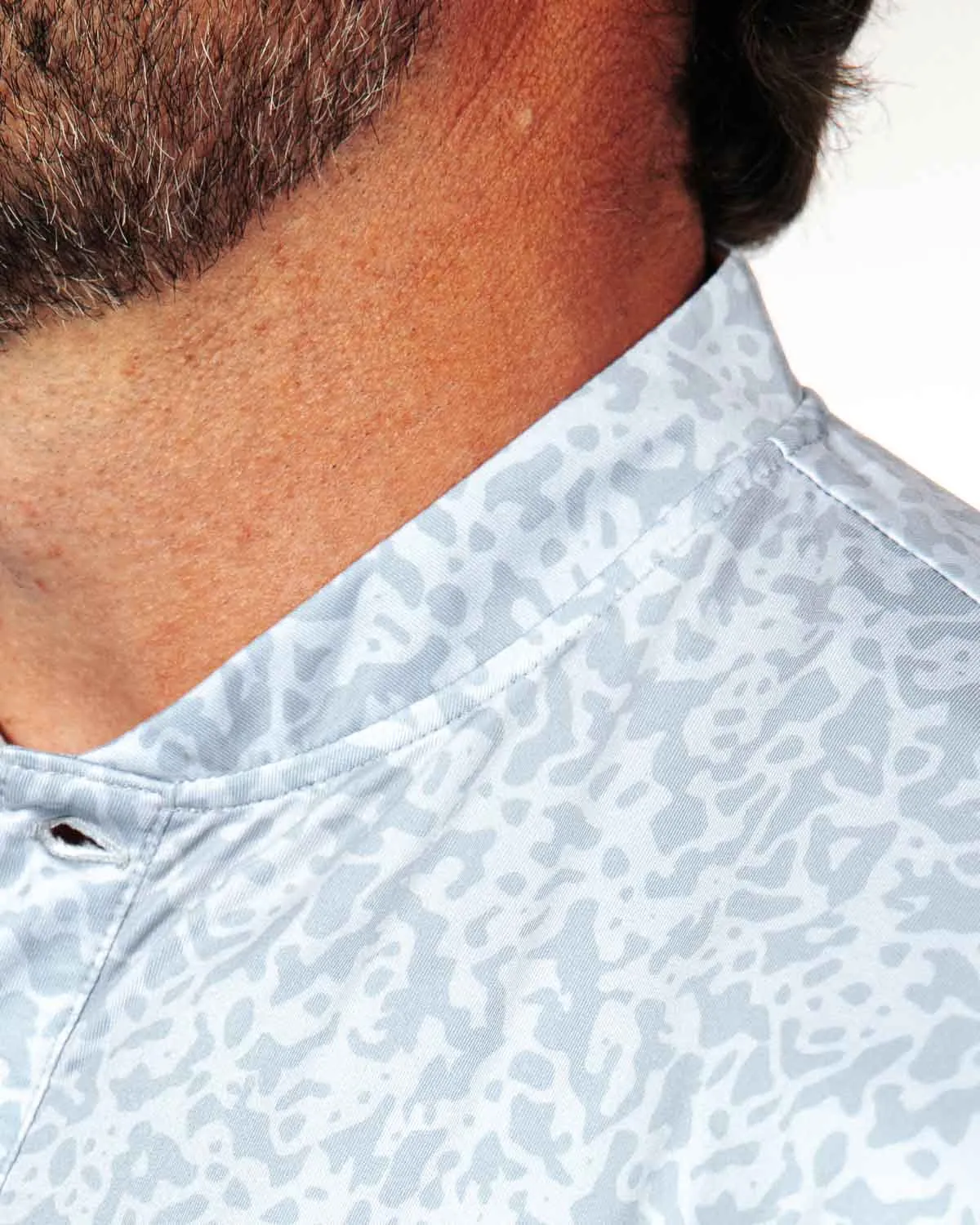 Pale Gray First Cut Blade Polo,Men Top