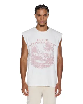 PARADISO CUT OFF TEE VINTAGE WHITE