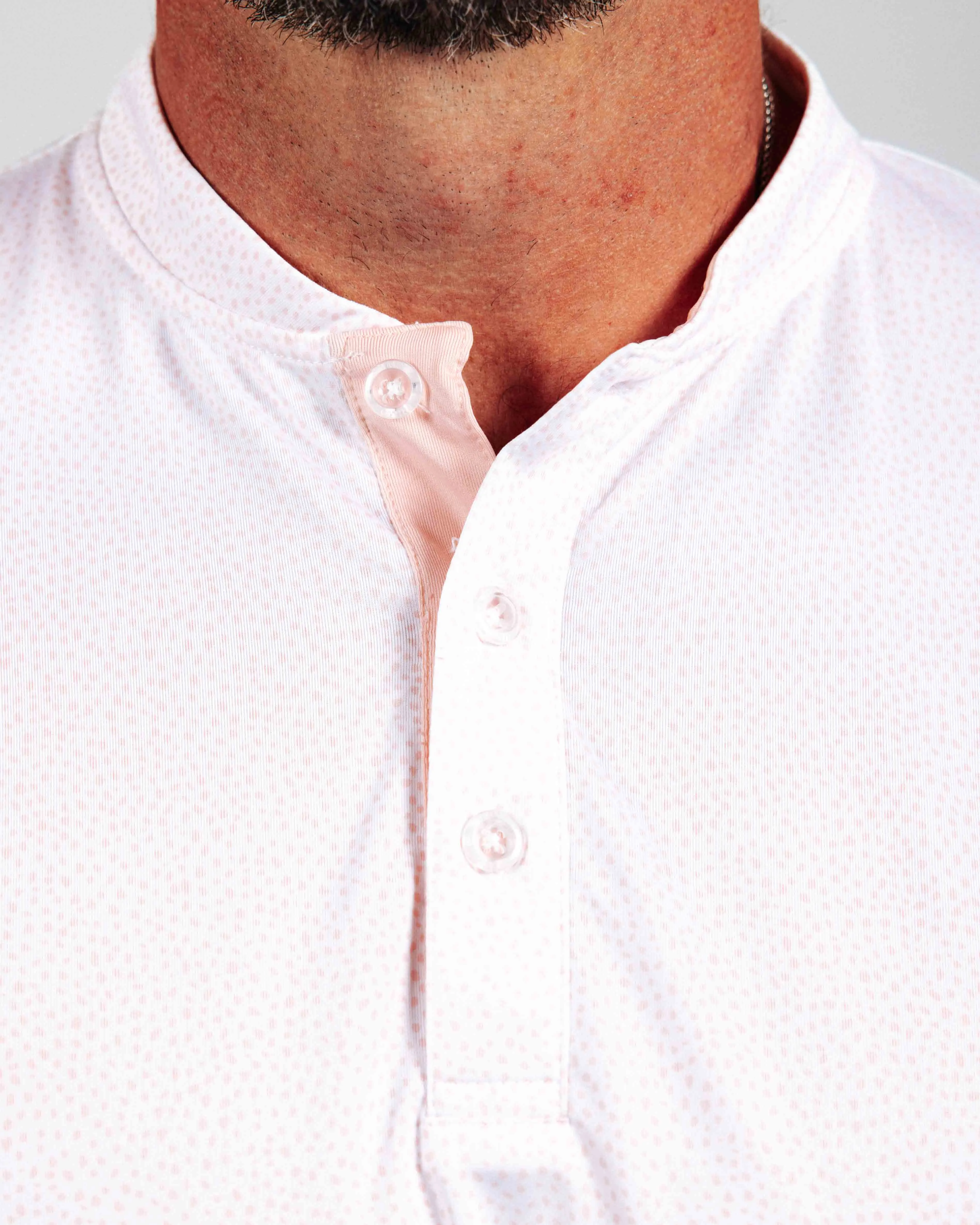 Pink Pebble Blade Polo,Men Top