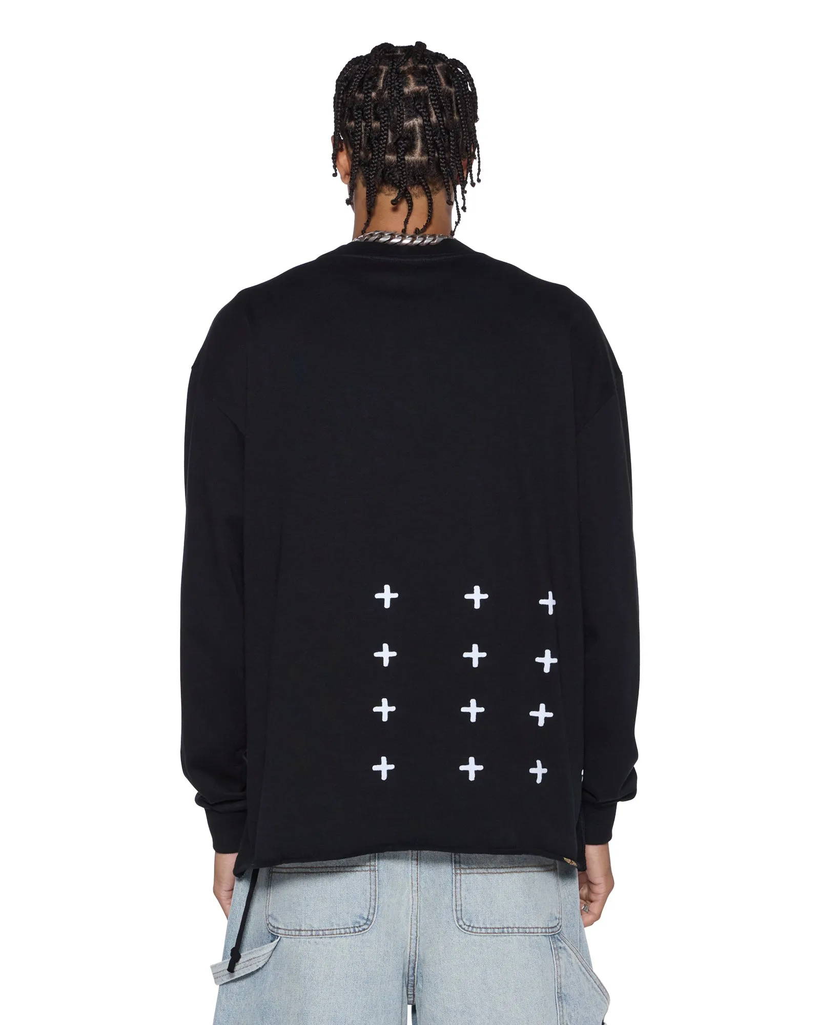 PLATED LS TEE BLACK