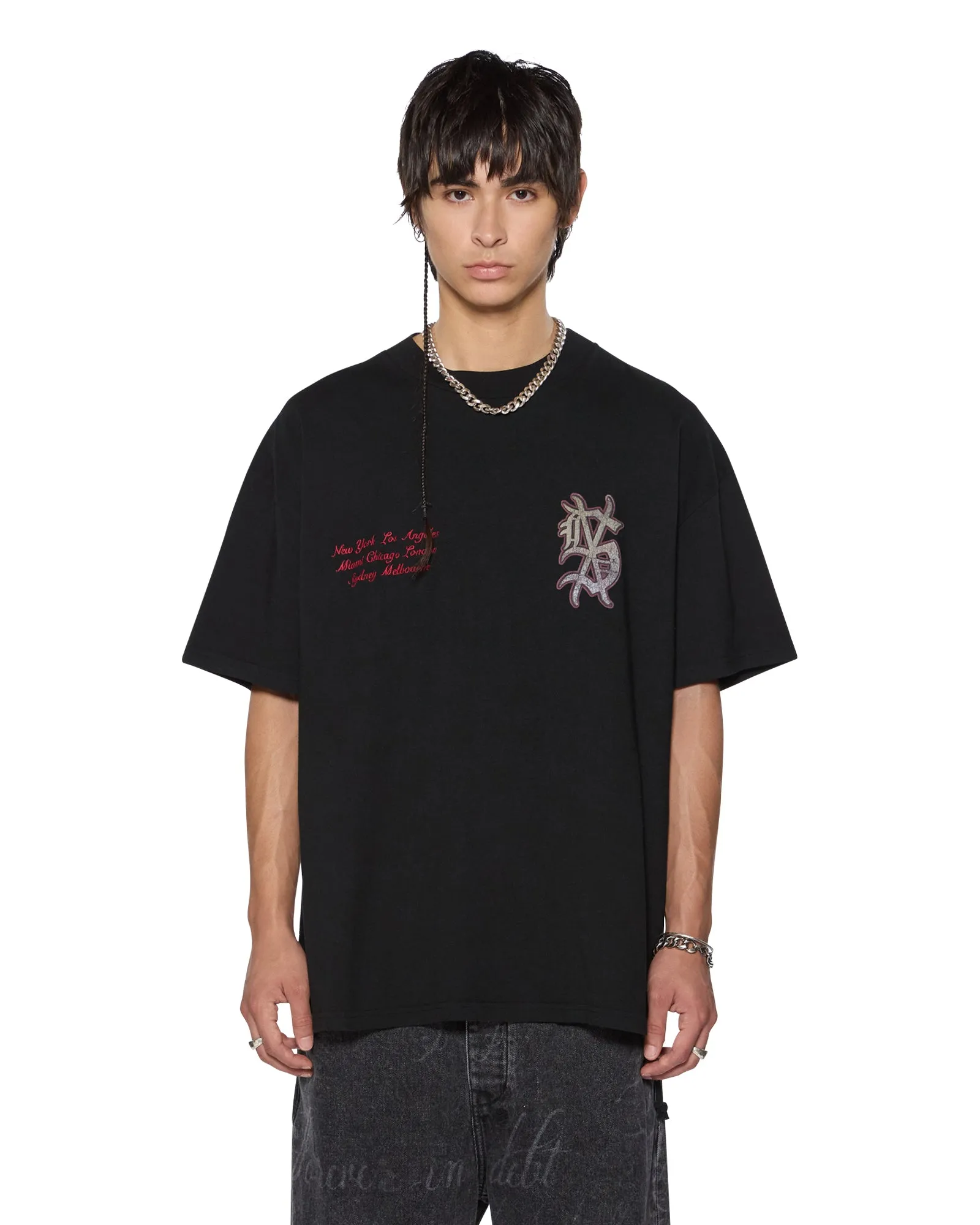 PLAYOFF EKCESS SS TEE JET BLACK