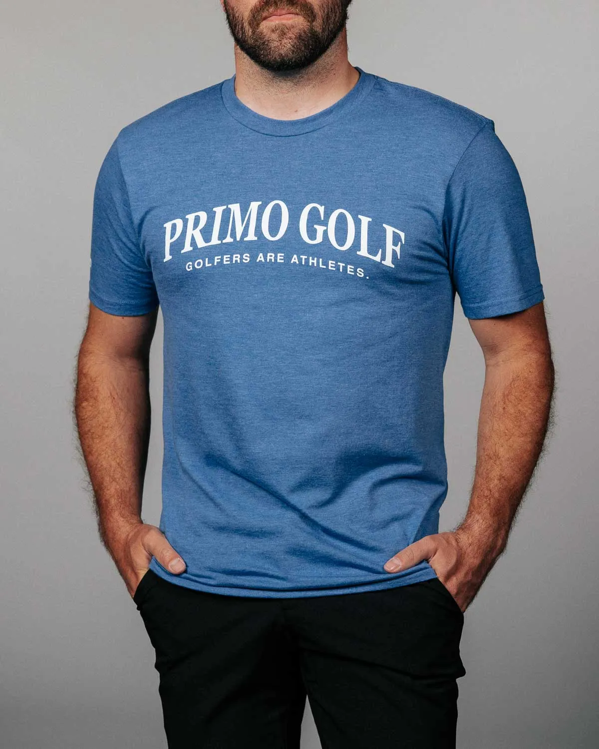 Primo Blue Birdie Tee,Men Top