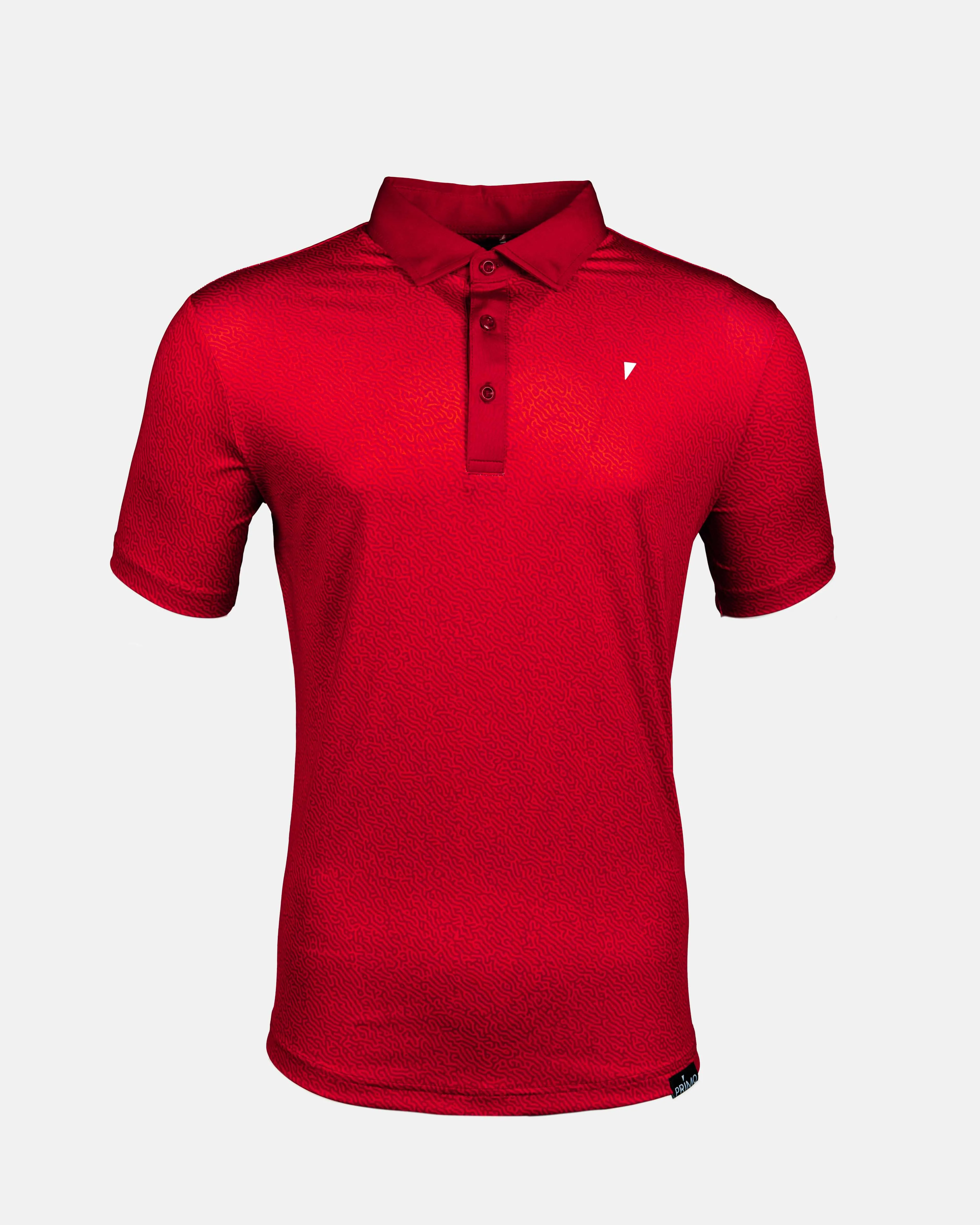 Red Maze Classic Polo,Men Top
