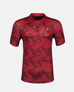 Red Splatter Blade Polo,Men Top
