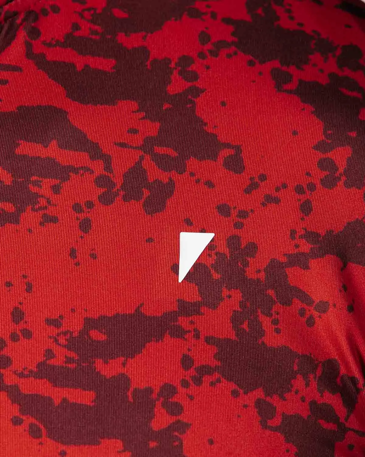 Red Splatter Blade Polo,Men Top