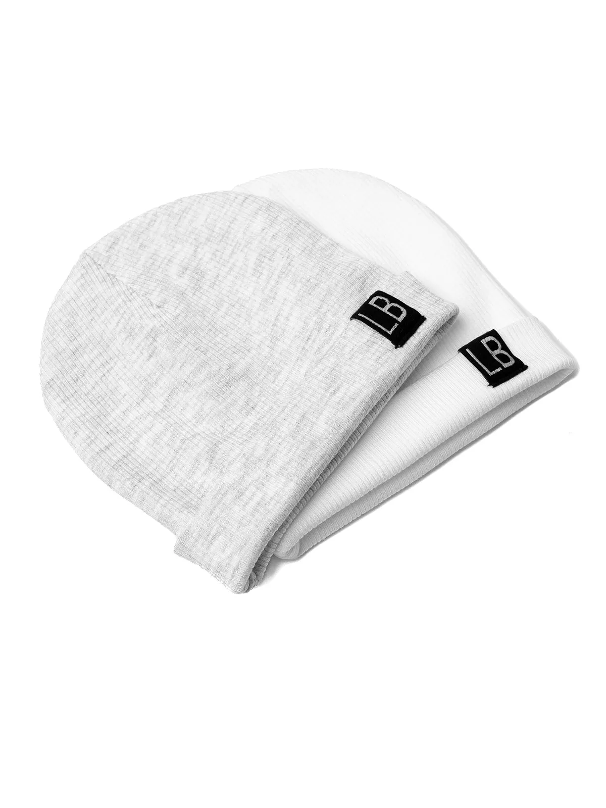 Ribbed Beanie - White