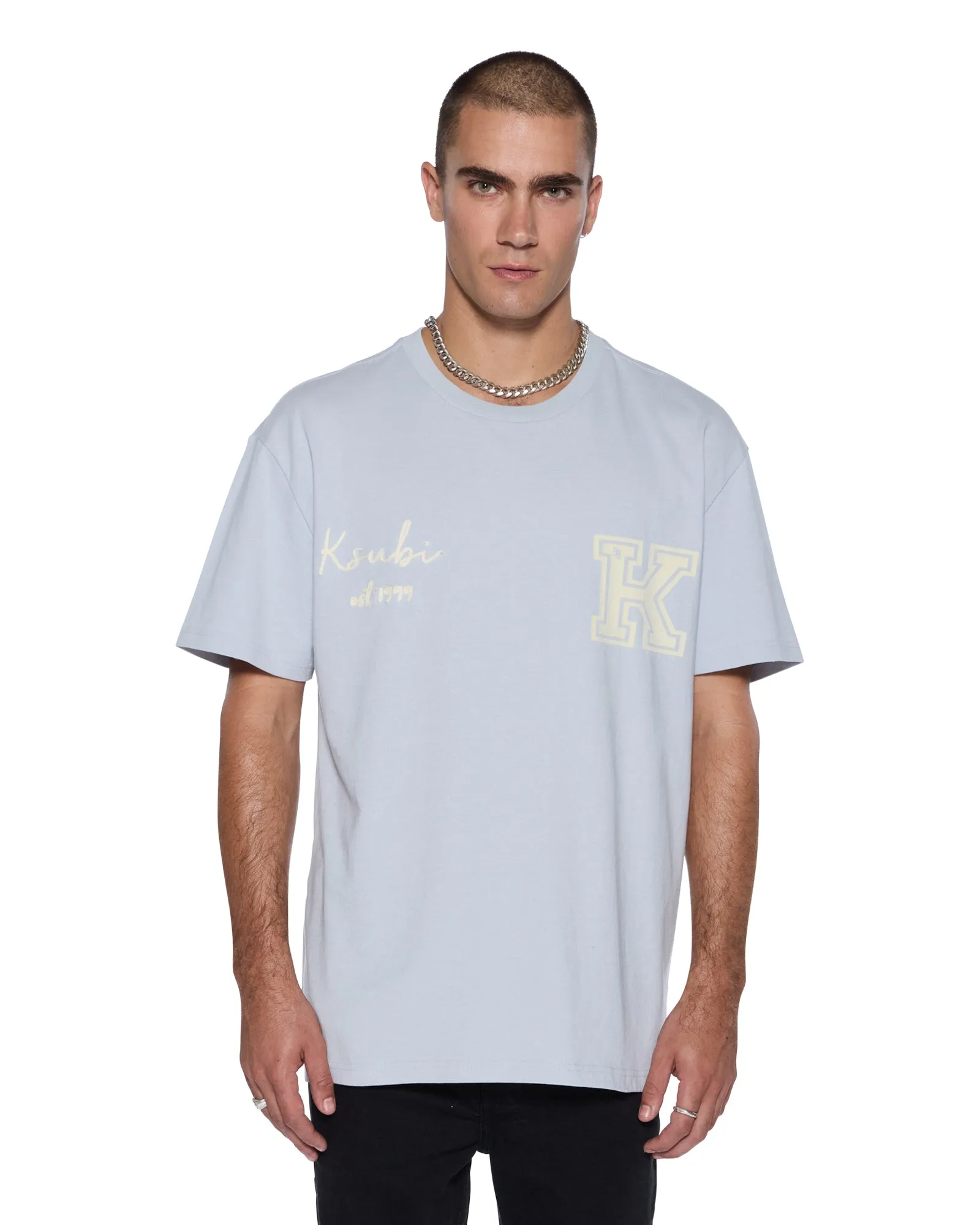 SALUD BIGGIE SS TEE BLUE MIST