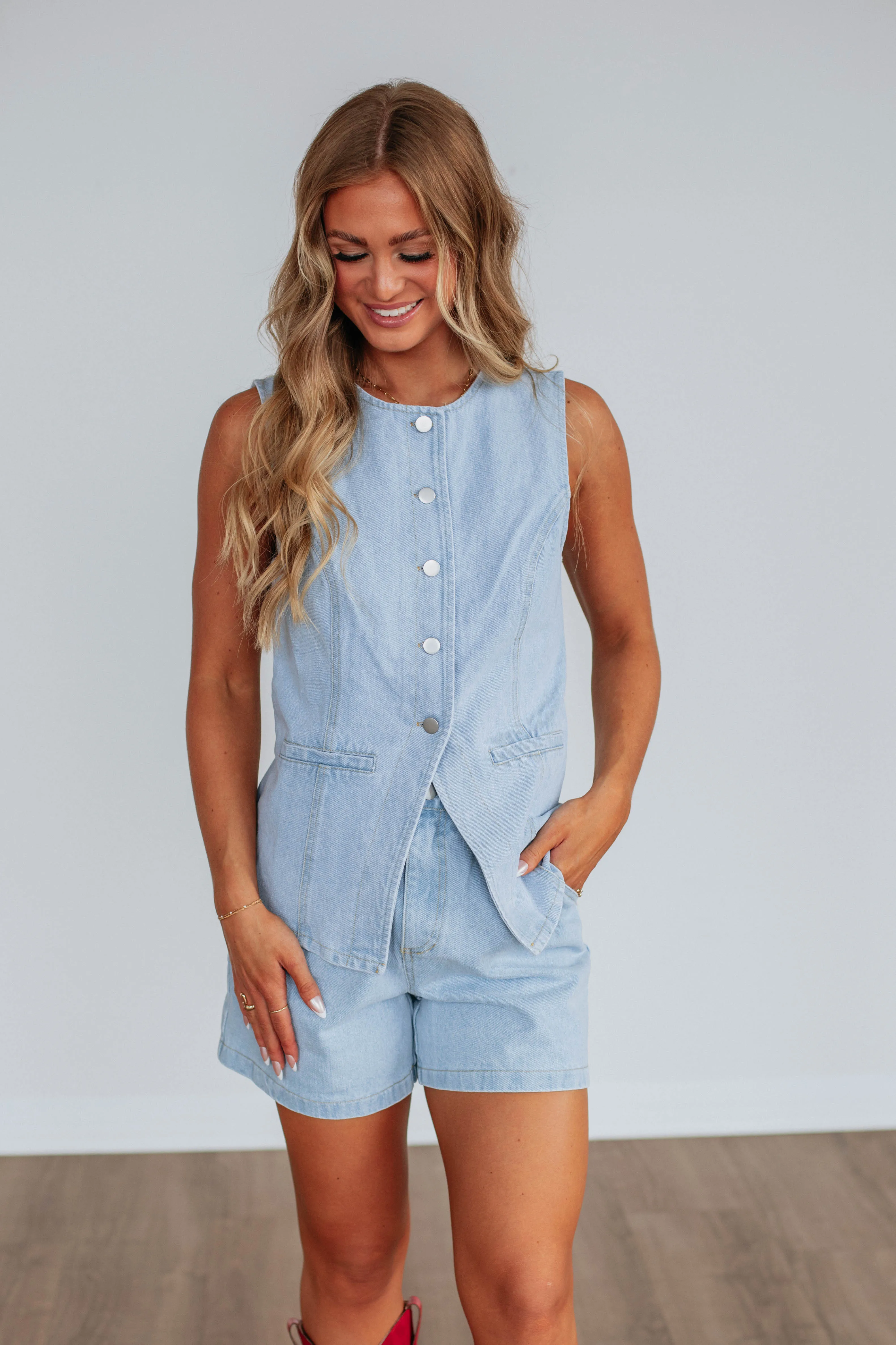 Sawyer Denim Shorts - Light Wash
