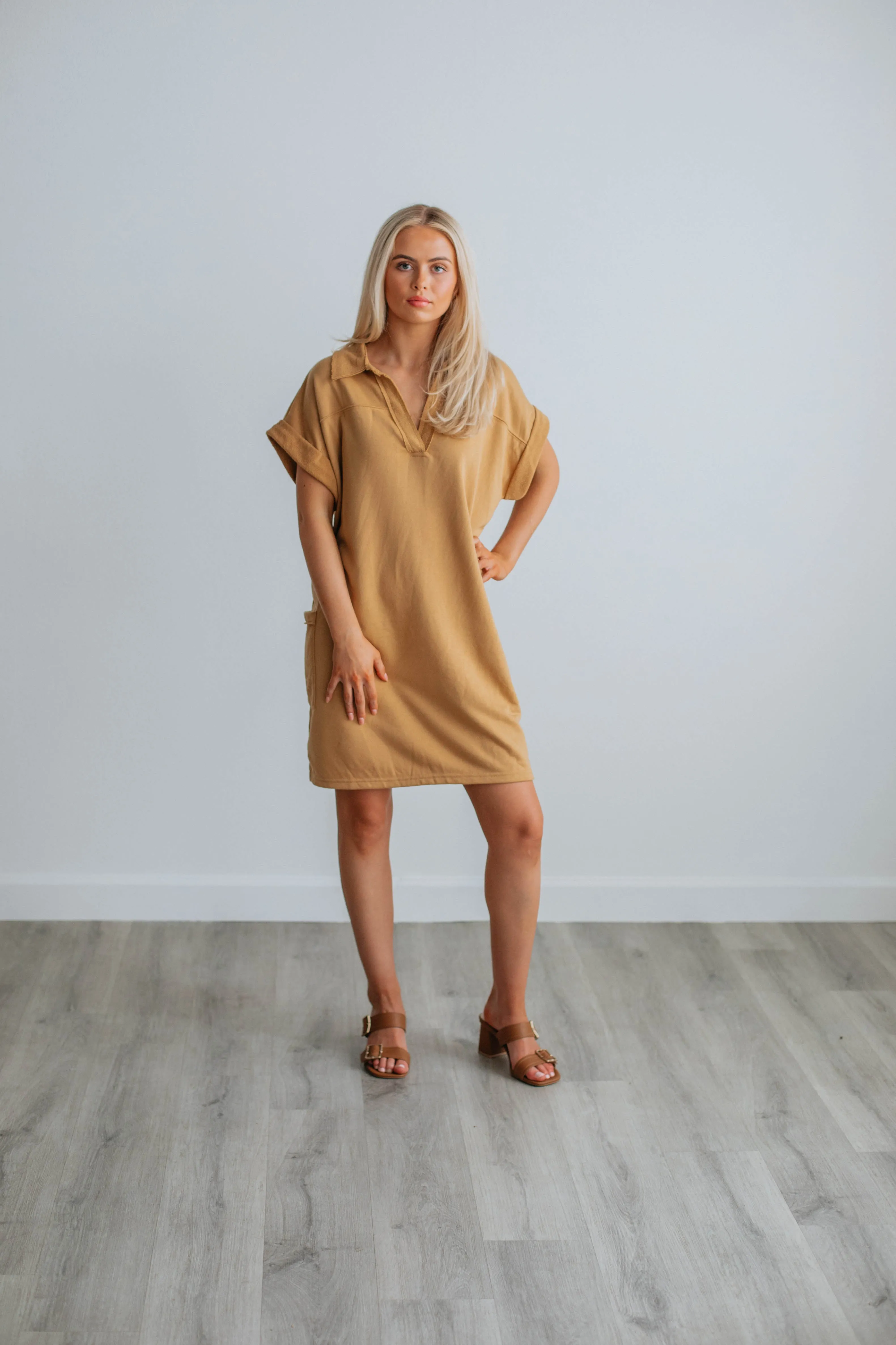 Selby Mini Dress - Camel