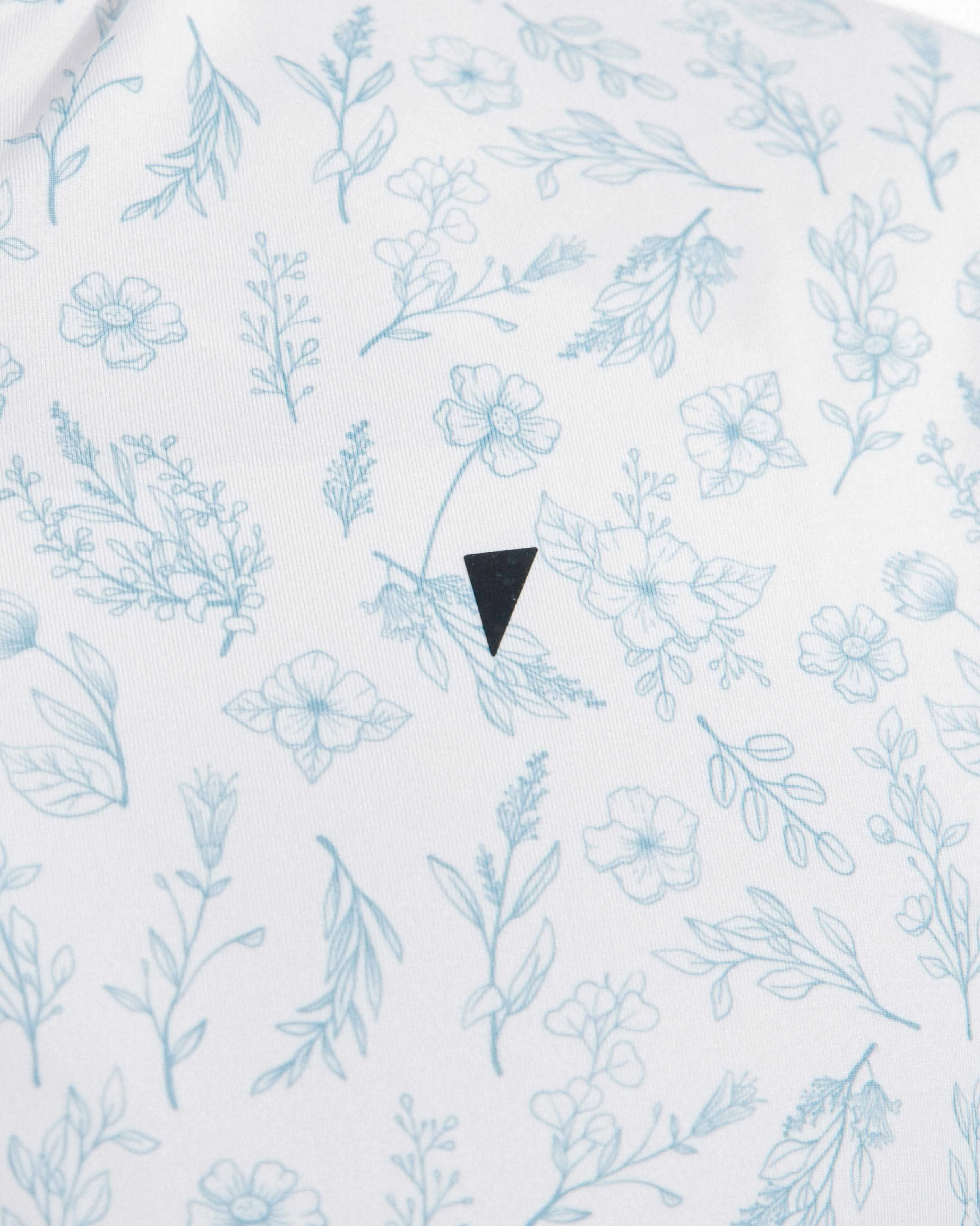 Slate Floral Blade Polo,Men Top
